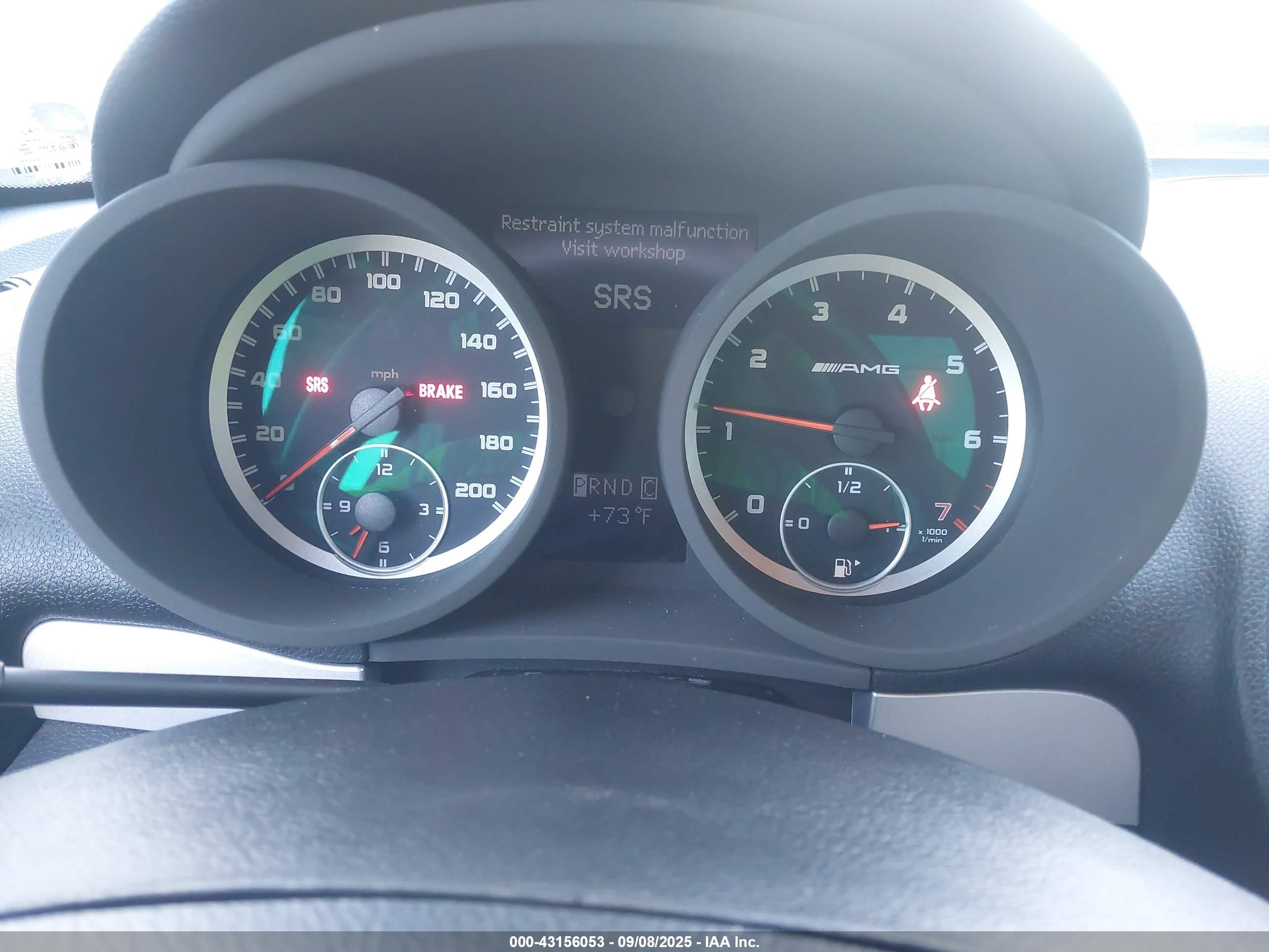2007 Mercedes-benz Slk 55 Amg   Black vin: WDBWK73F97F149798