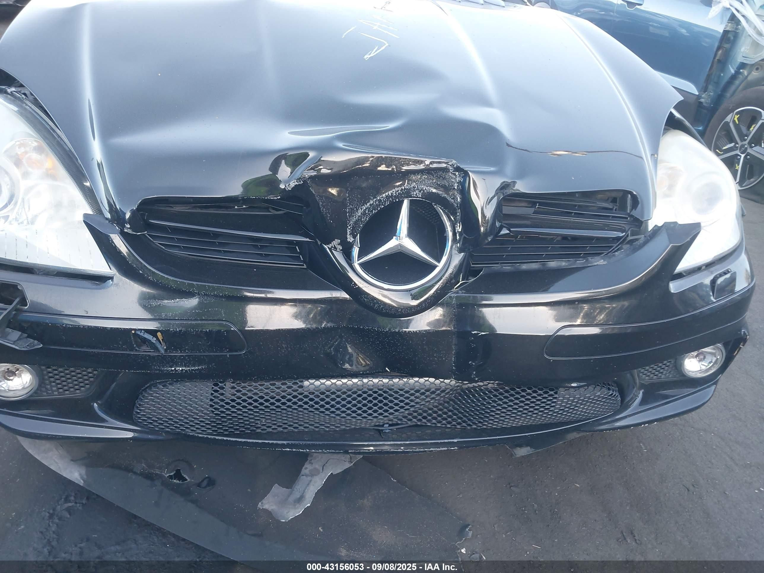2007 Mercedes-benz Slk 55 Amg   Black vin: WDBWK73F97F149798