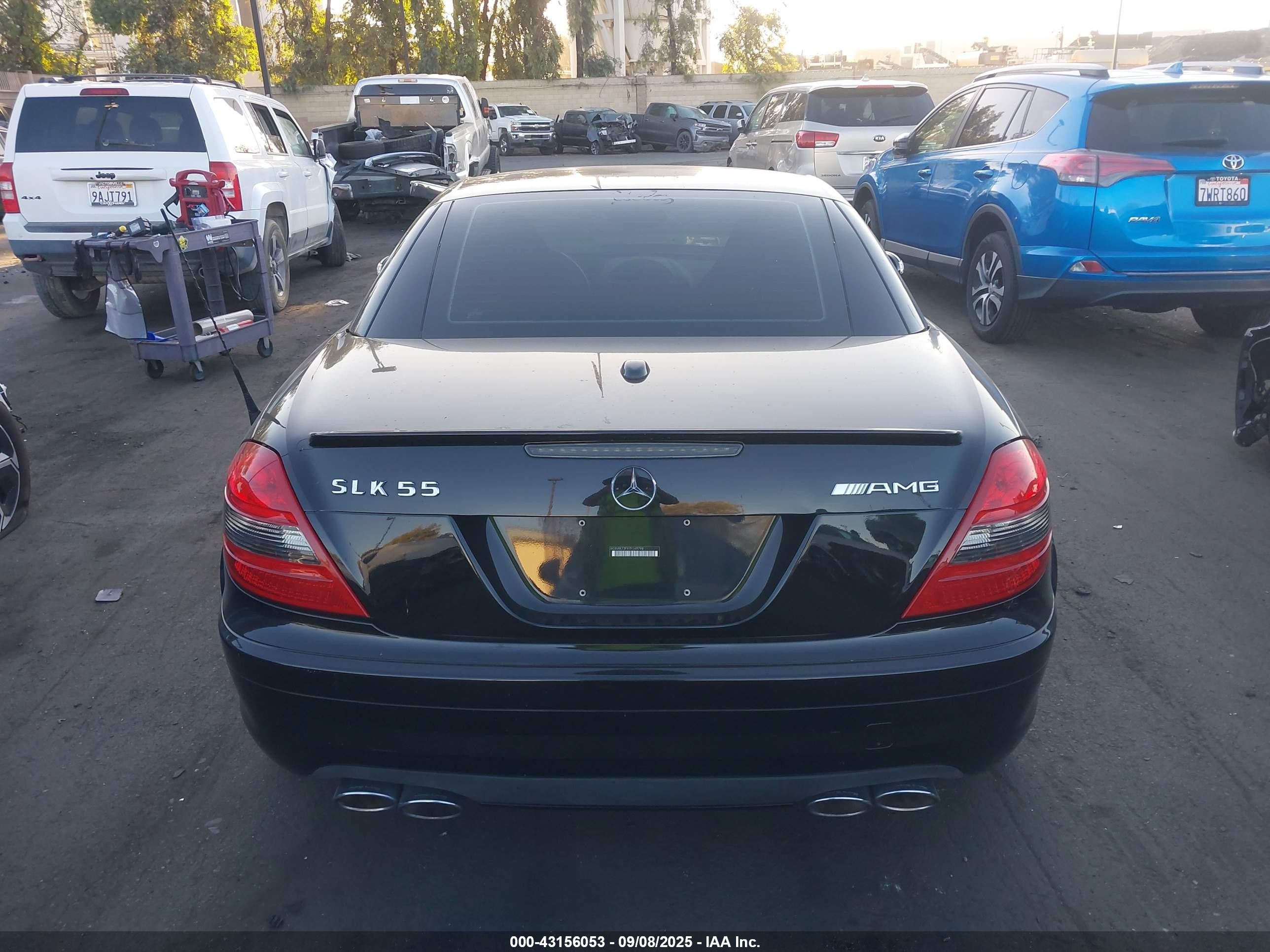 2007 Mercedes-benz Slk 55 Amg   Black vin: WDBWK73F97F149798