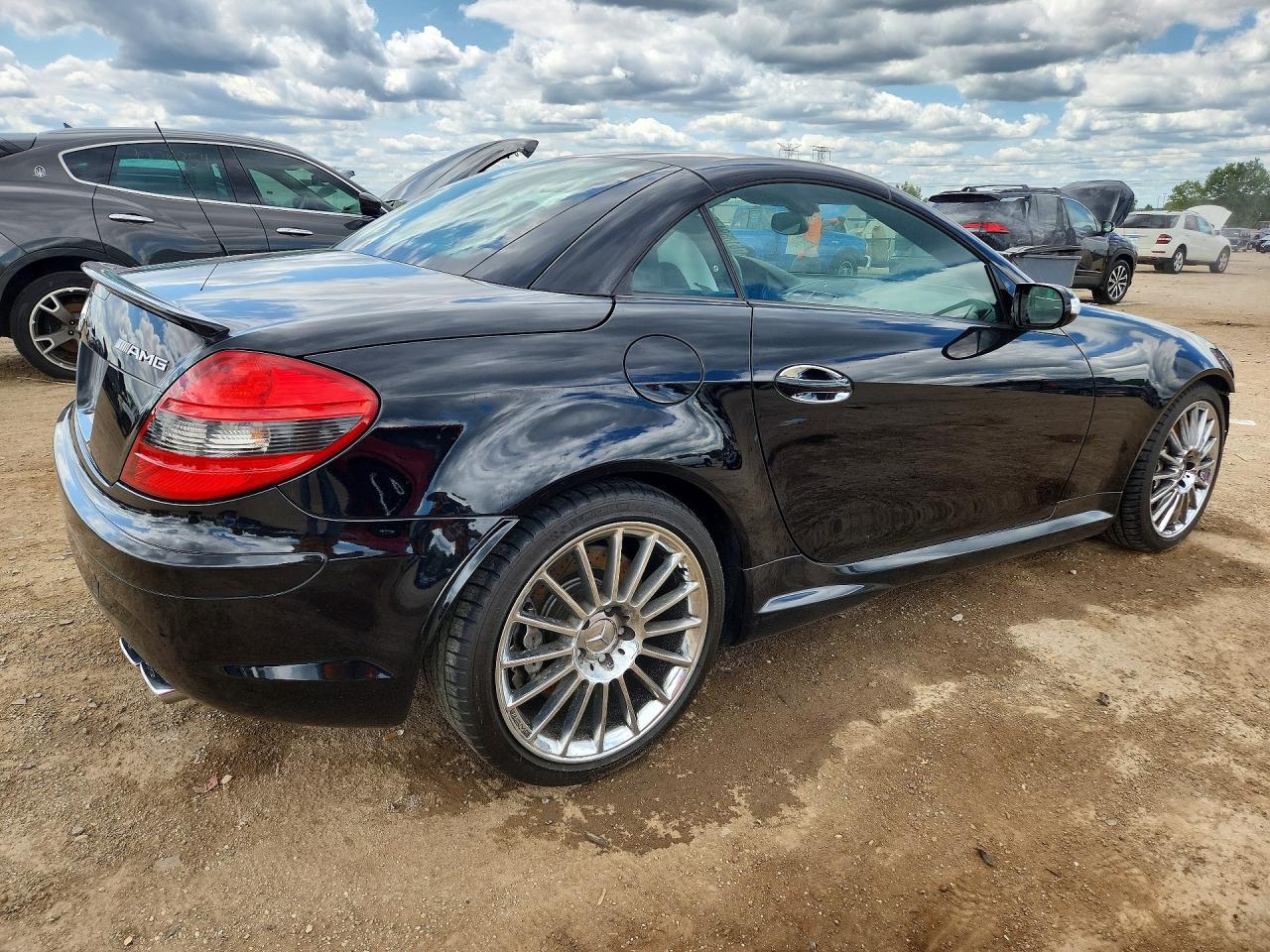 2005 Mercedes-benz Slk 55 Amg Black vin: WDBWK73FX5F075000
