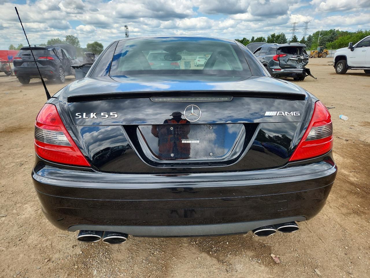 2005 Mercedes-benz Slk 55 Amg Black vin: WDBWK73FX5F075000