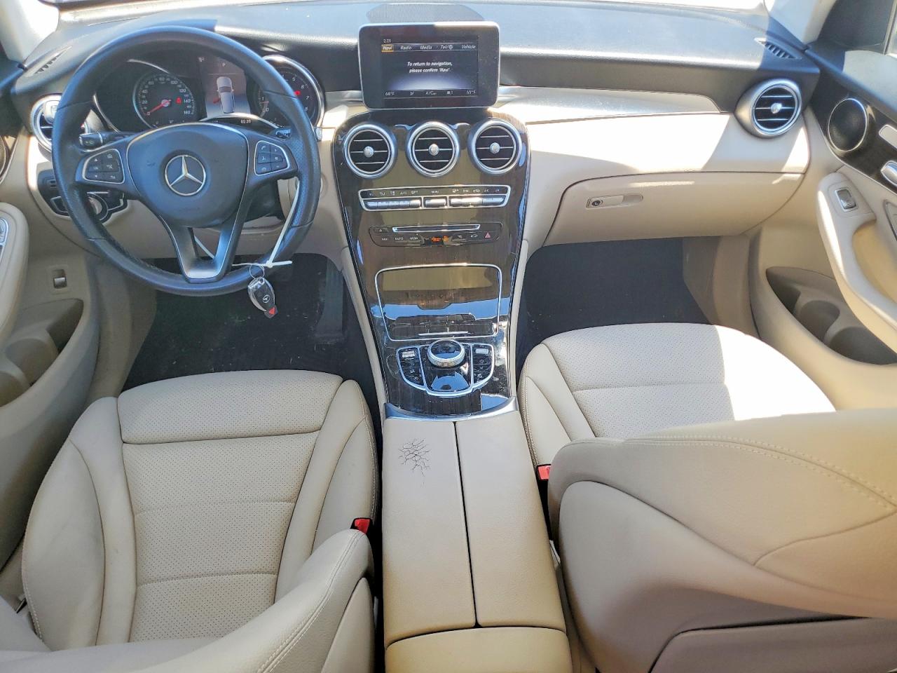2019 Mercedes-benz Glc 300 Белый vin: WDC0G4JB4KV162510