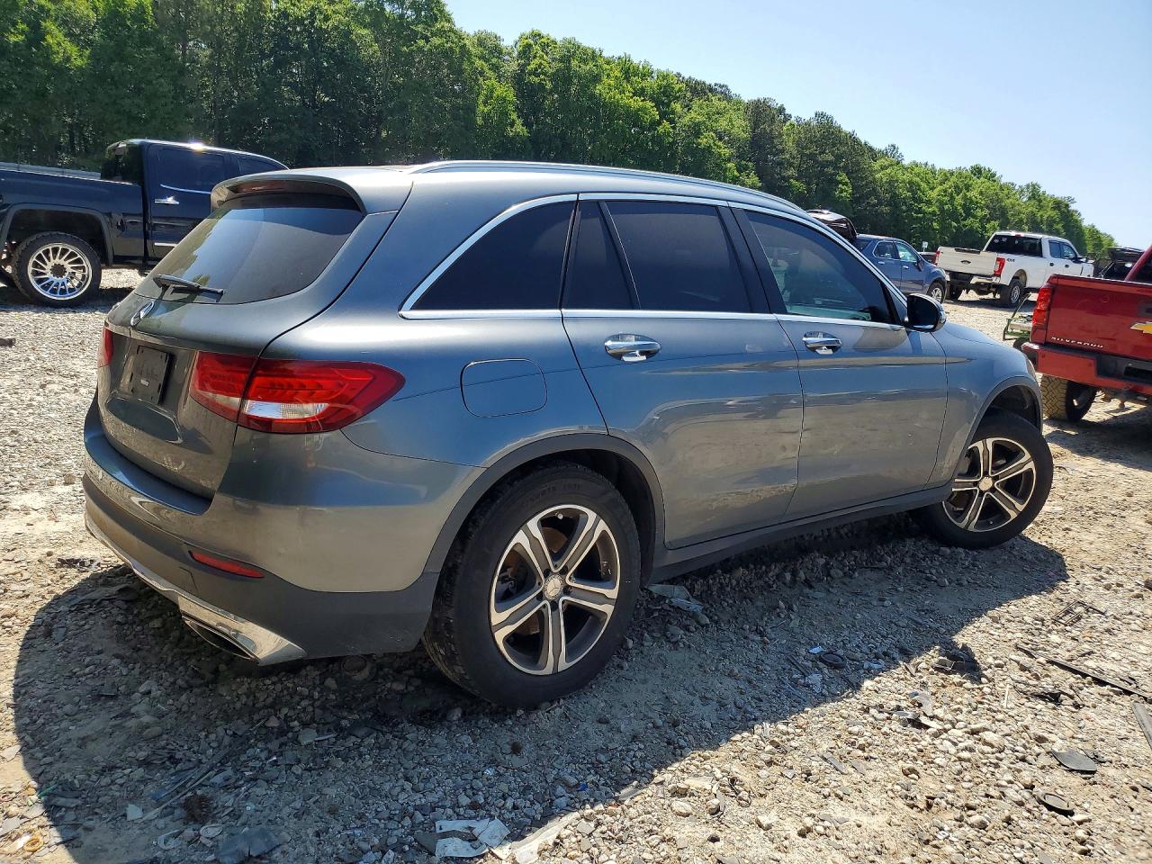 2017 Mercedes-benz Glc 300 Gray vin: WDC0G4JB5HF129356