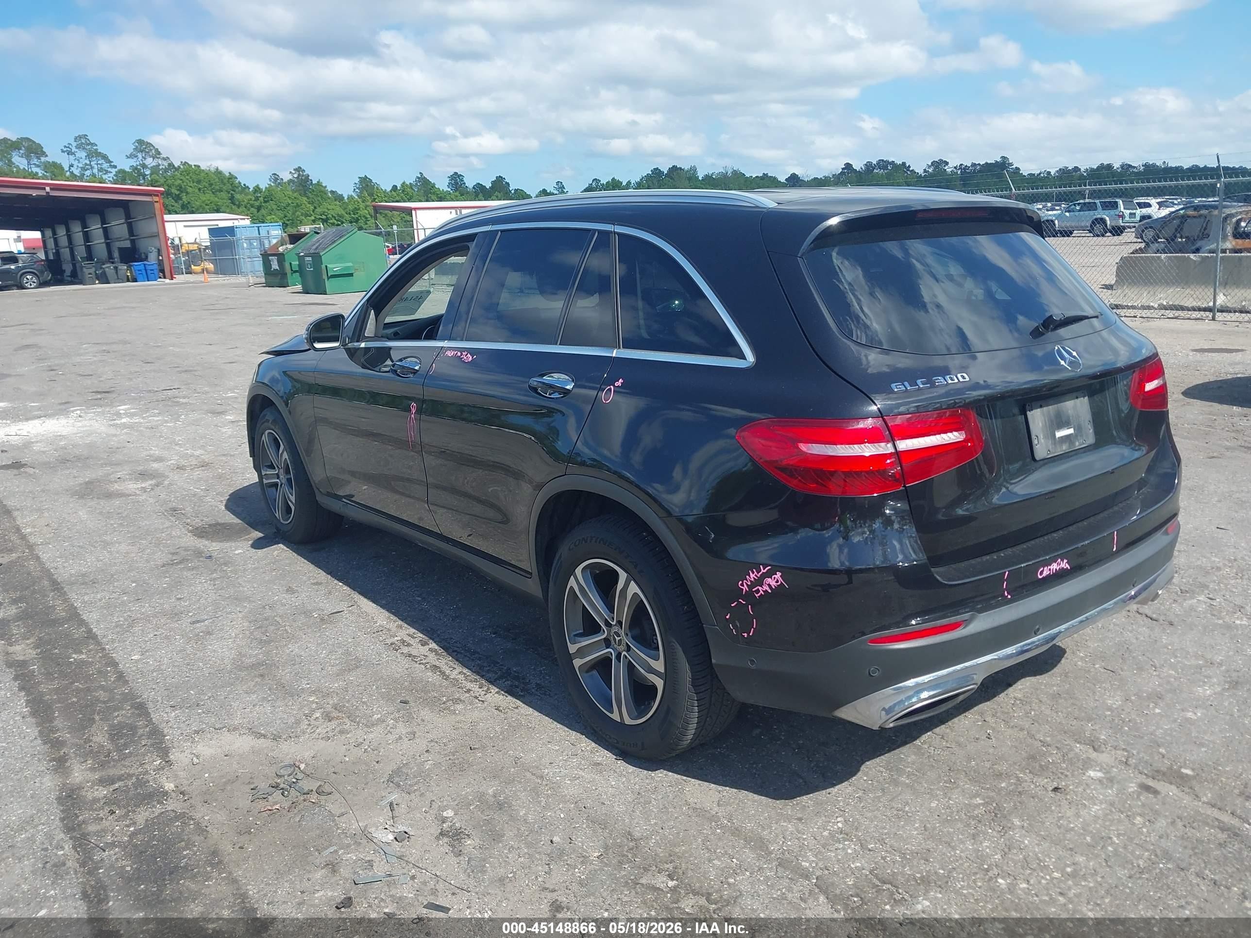 2018 Mercedes-benz Glc 300   Black vin: WDC0G4JB5JF364054