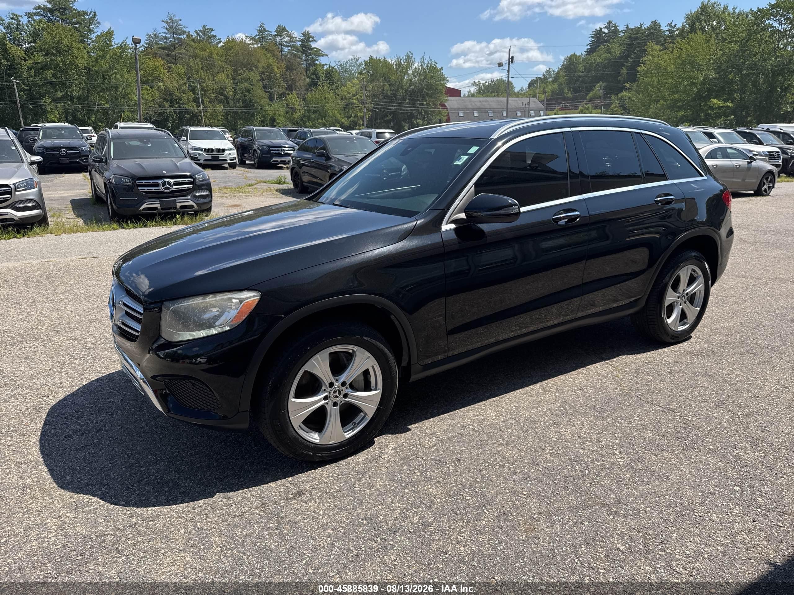 2017 Mercedes-benz Glc 300 Black vin: WDC0G4JB6HF140382