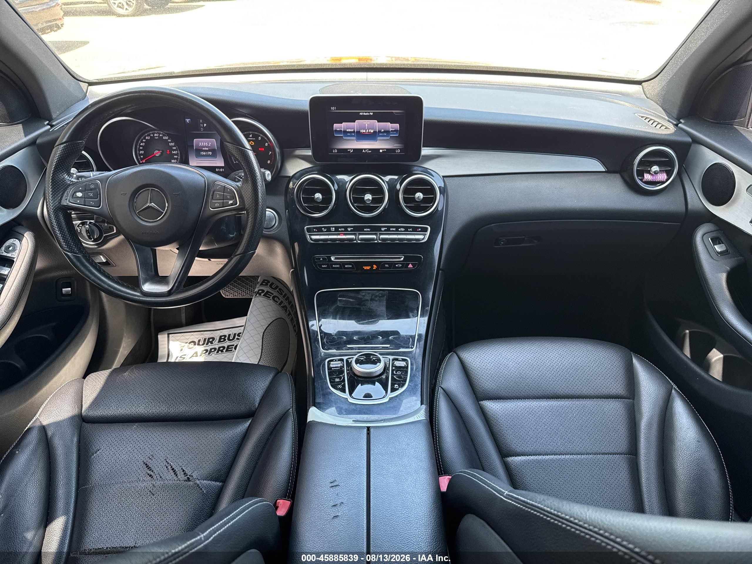2017 Mercedes-benz Glc 300 Black vin: WDC0G4JB6HF140382