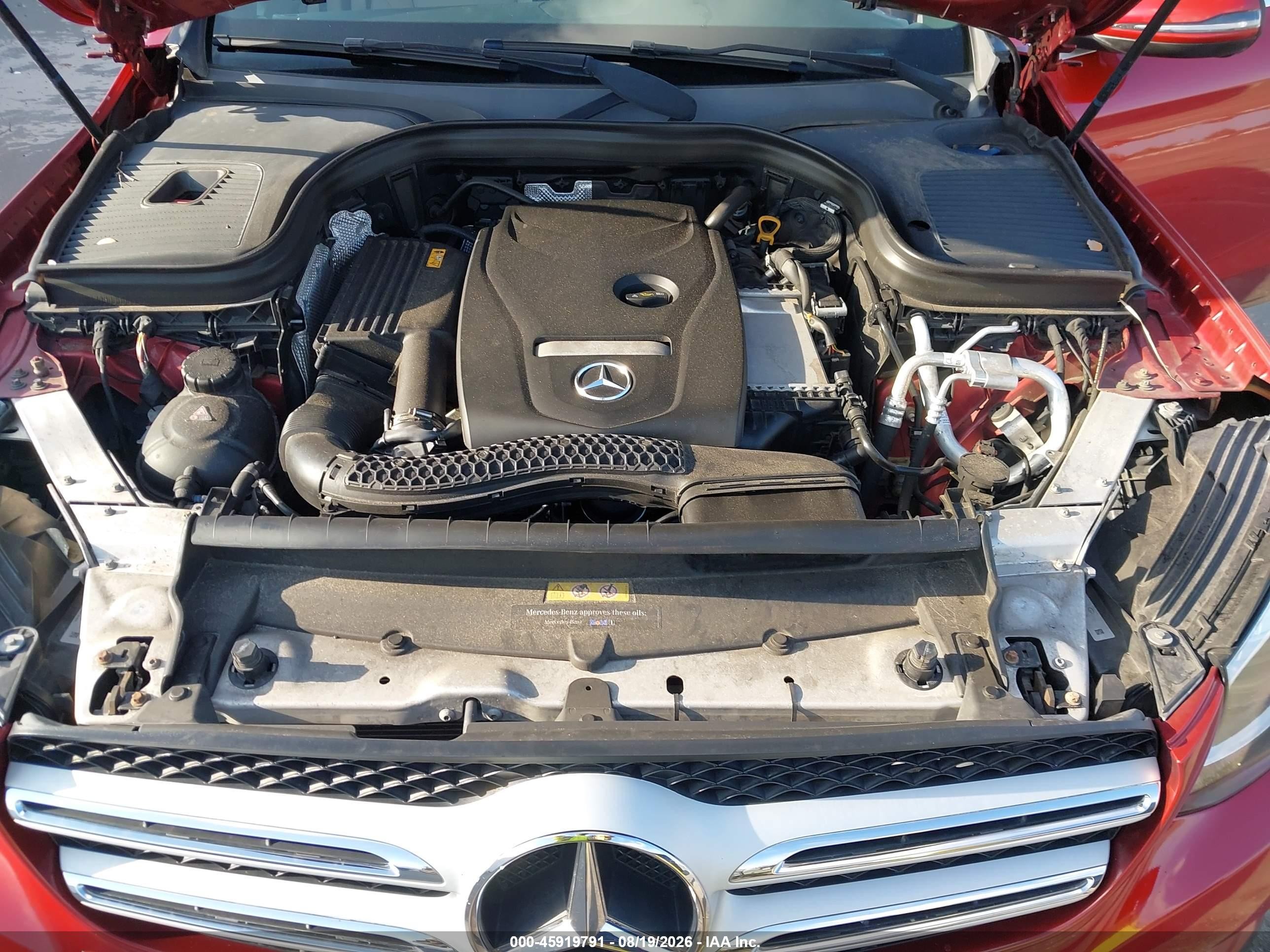 2018 Mercedes-benz Glc 300   Красный vin: WDC0G4JB6JV018746