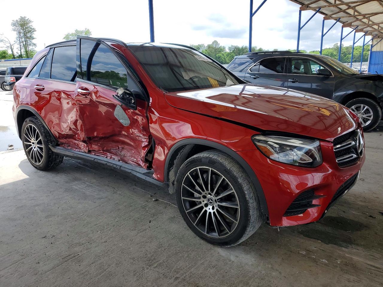 2019 Mercedes-benz Glc 300 Красный vin: WDC0G4JB7KV171413