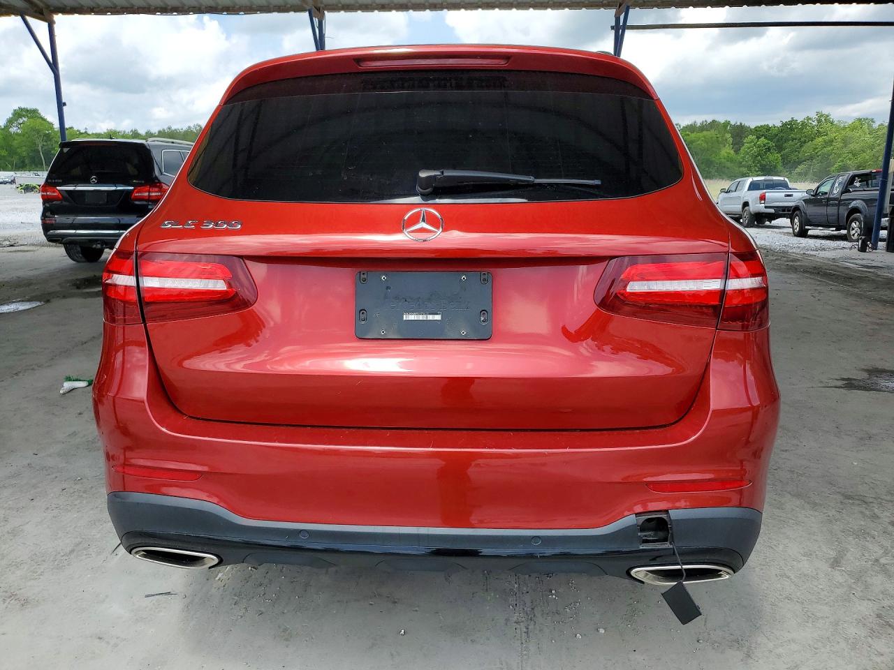 2019 Mercedes-benz Glc 300 Красный vin: WDC0G4JB7KV171413