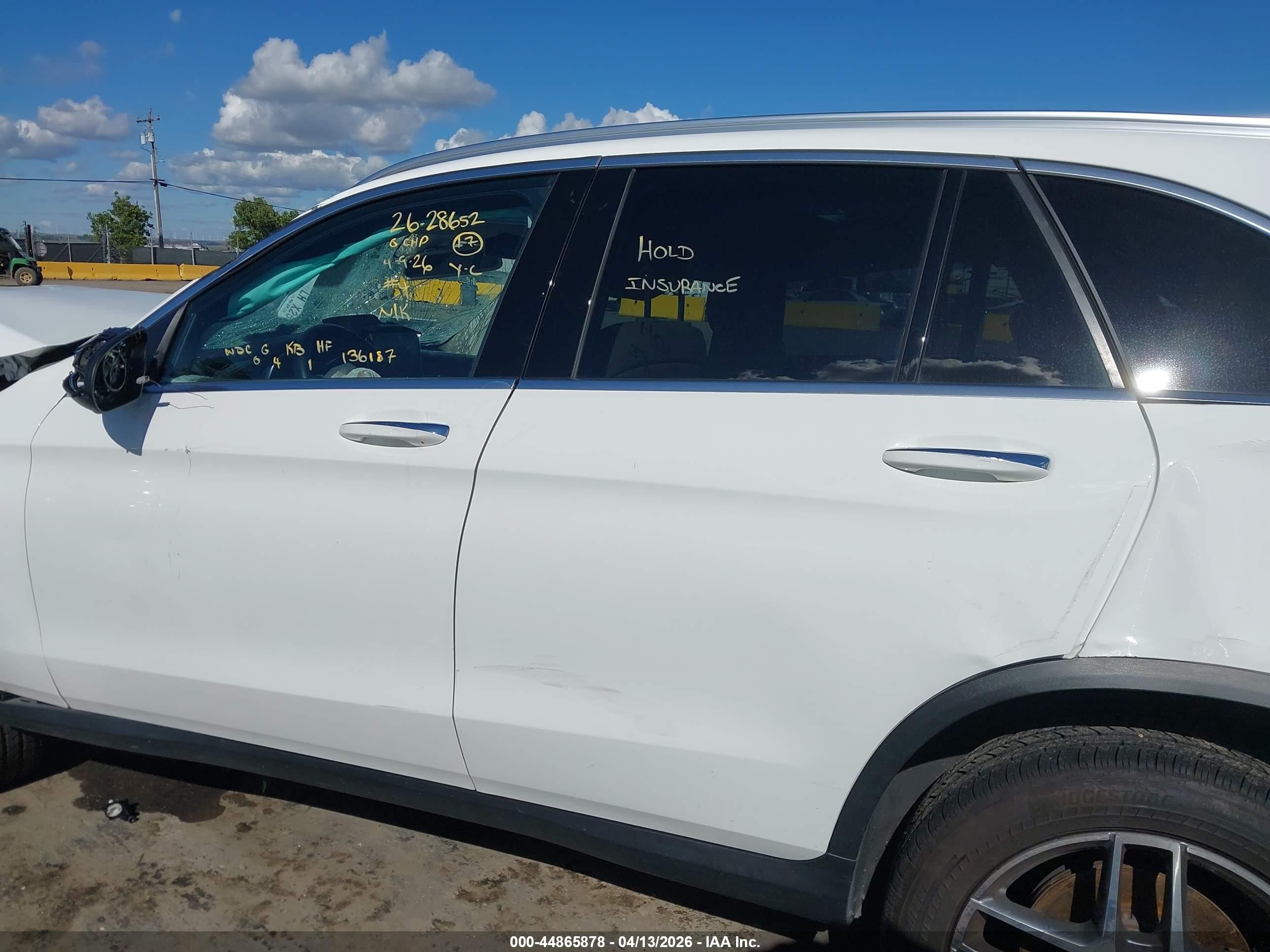 2017 Mercedes-benz Glc 300 4matic Белый vin: WDC0G4KB1HF136187