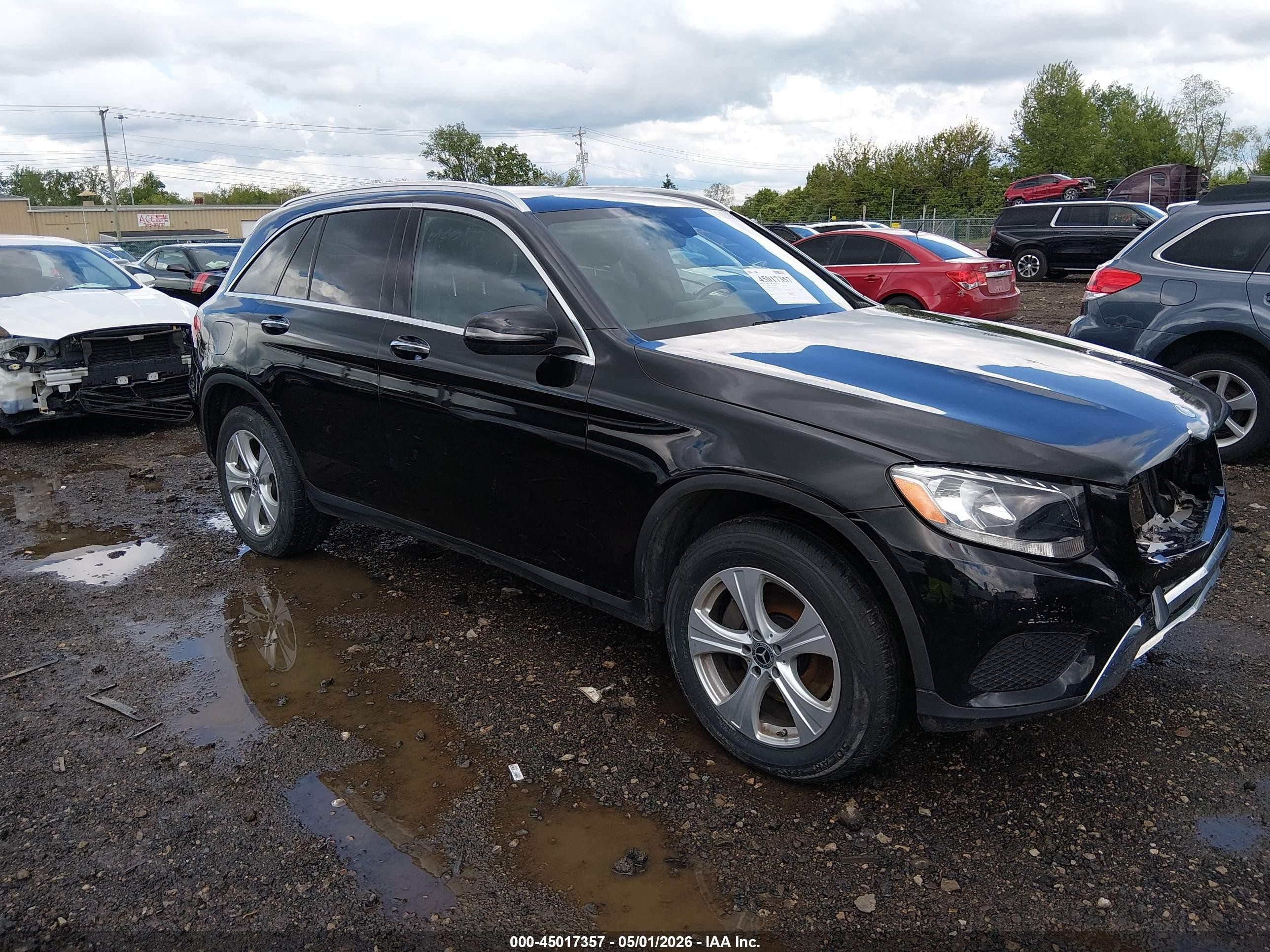 2017 Mercedes-benz Glc 300 4matic Black vin: WDC0G4KB1HF254322