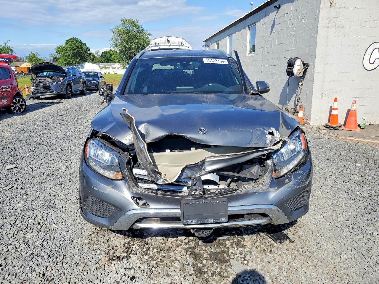 2018 Mercedes-benz Glc 300 4matic Gray vin: WDC0G4KB1JV044184