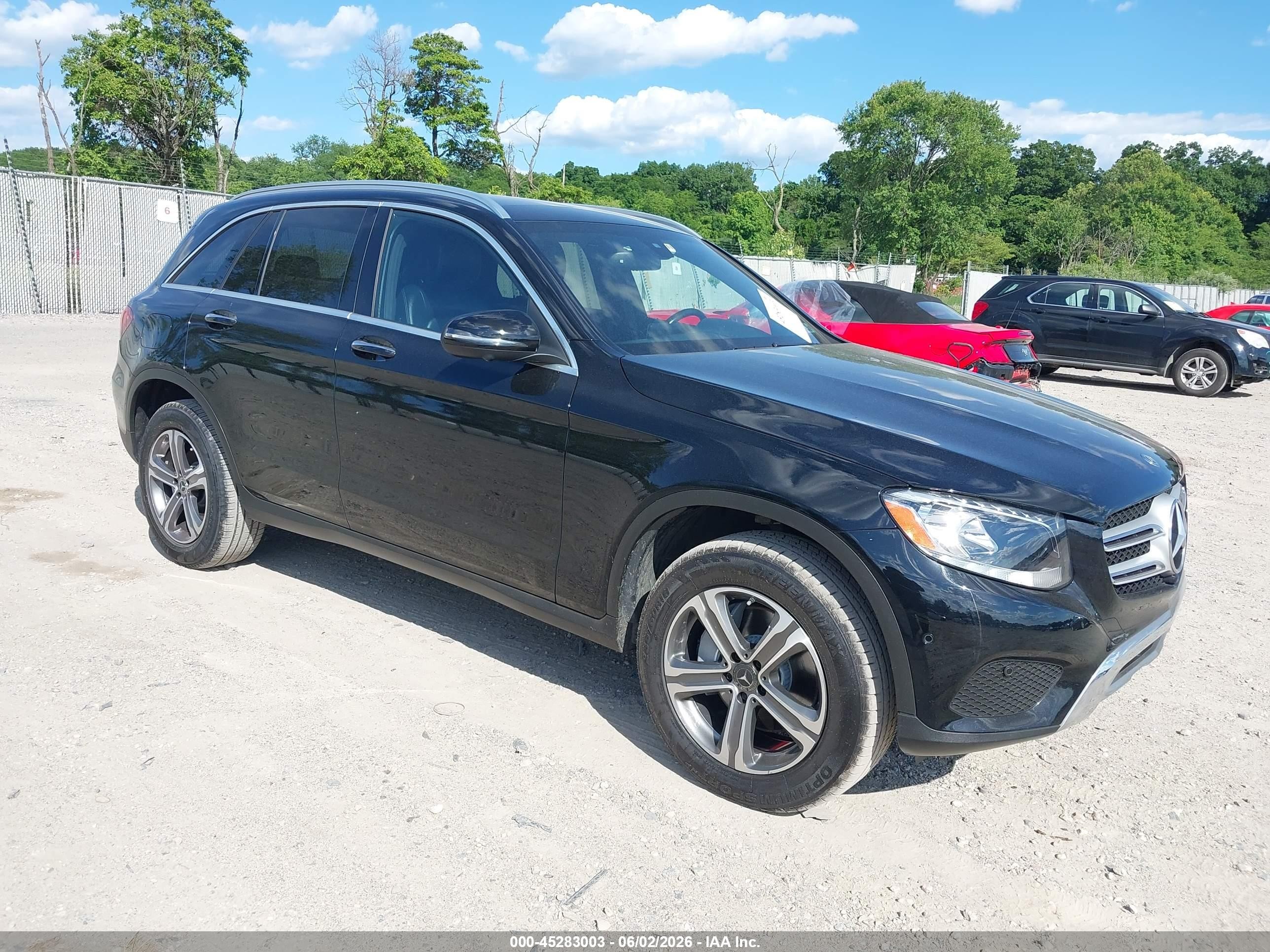 2019 Mercedes-benz Glc 300 4matic Black vin: WDC0G4KB1KV166948