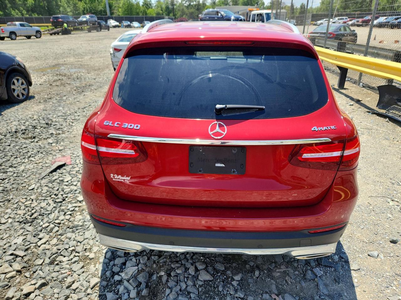 2018 Mercedes-benz Glc 300 4matic Red vin: WDC0G4KB2JV100830