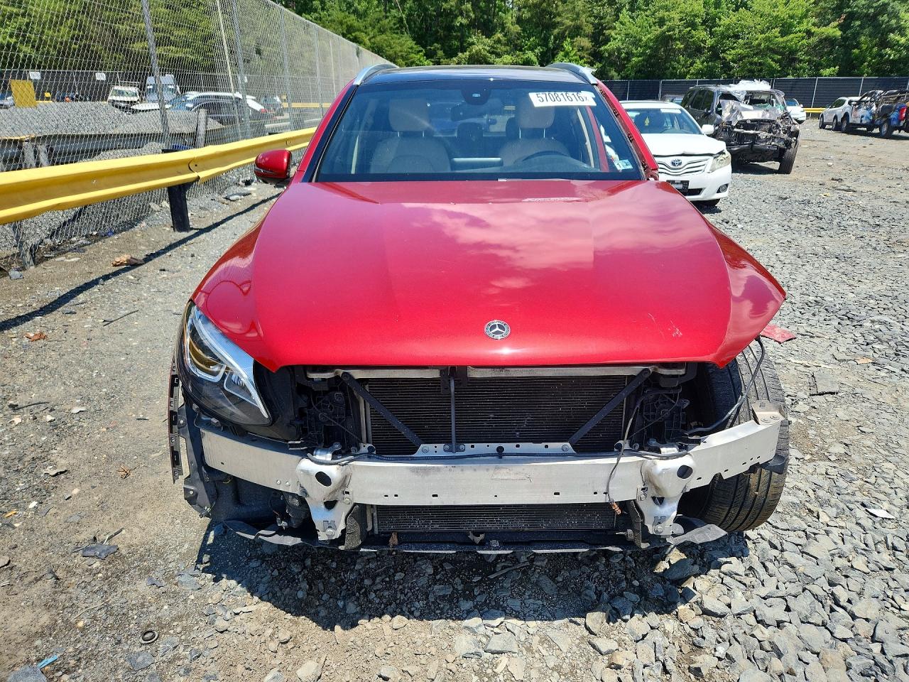 2018 Mercedes-benz Glc 300 4matic Red vin: WDC0G4KB2JV100830