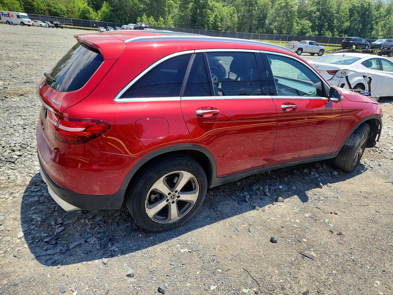 2018 Mercedes-benz Glc 300 4matic Red vin: WDC0G4KB2JV100830