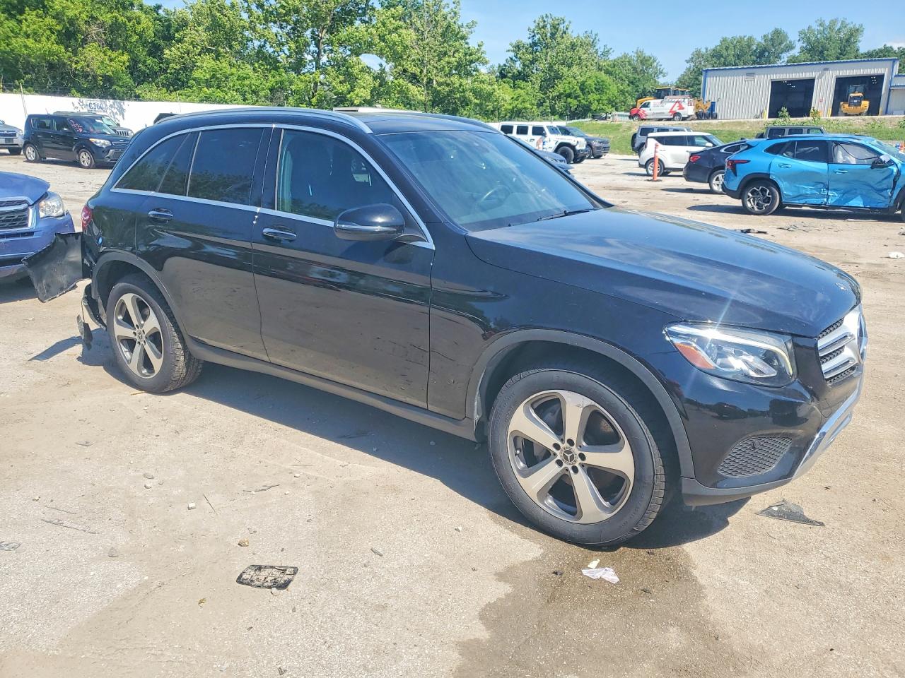 2019 Mercedes-benz Glc 300 4matic Черный vin: WDC0G4KB2KF511902