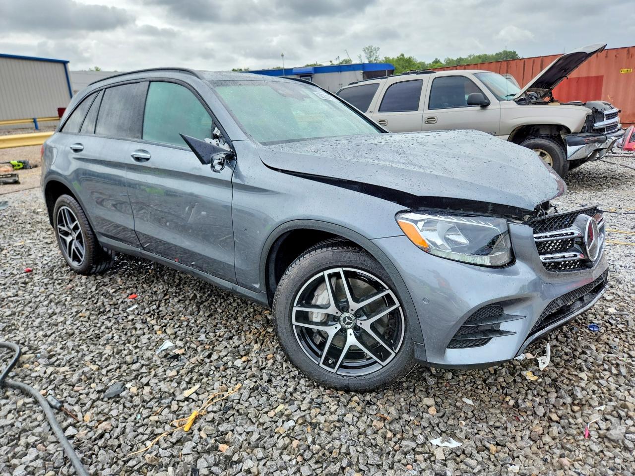 2019 Mercedes-benz Glc 300 4matic Gray vin: WDC0G4KB2KV171575