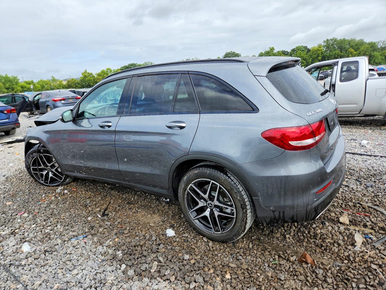 2019 Mercedes-benz Glc 300 4matic Gray vin: WDC0G4KB2KV171575
