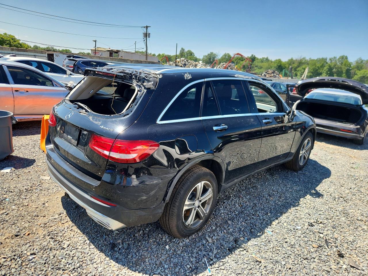 2017 Mercedes-benz Glc 300 4matic Black vin: WDC0G4KB3HF185763