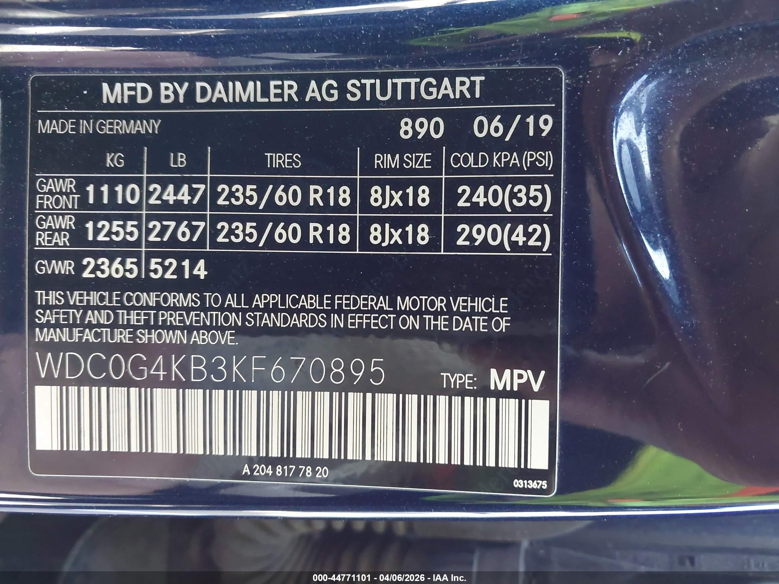 2019 Mercedes-benz Glc 300 4matic Black vin: WDC0G4KB3KF670895