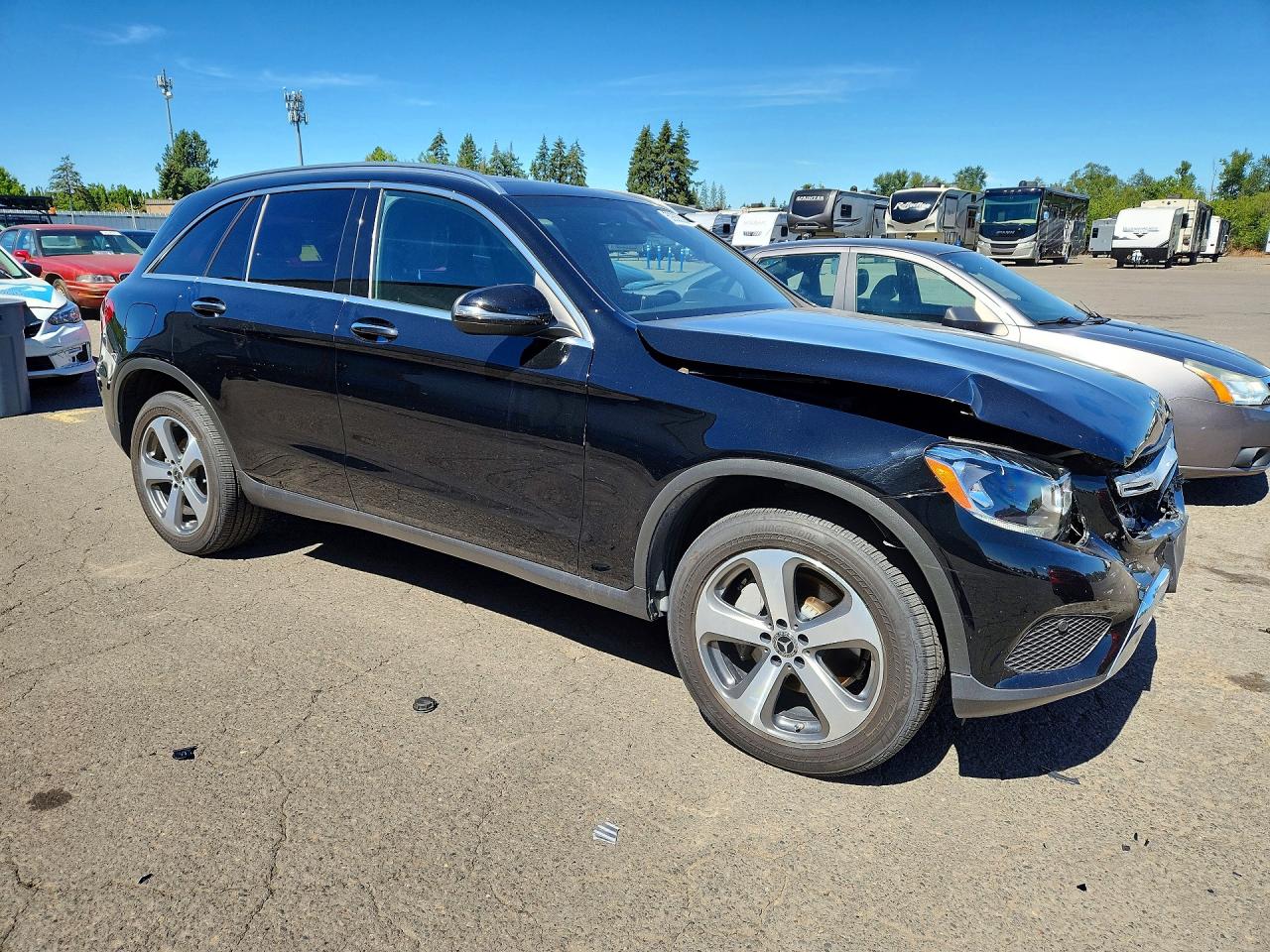 2019 Mercedes-benz Glc 300 4matic Black vin: WDC0G4KB4KV187146