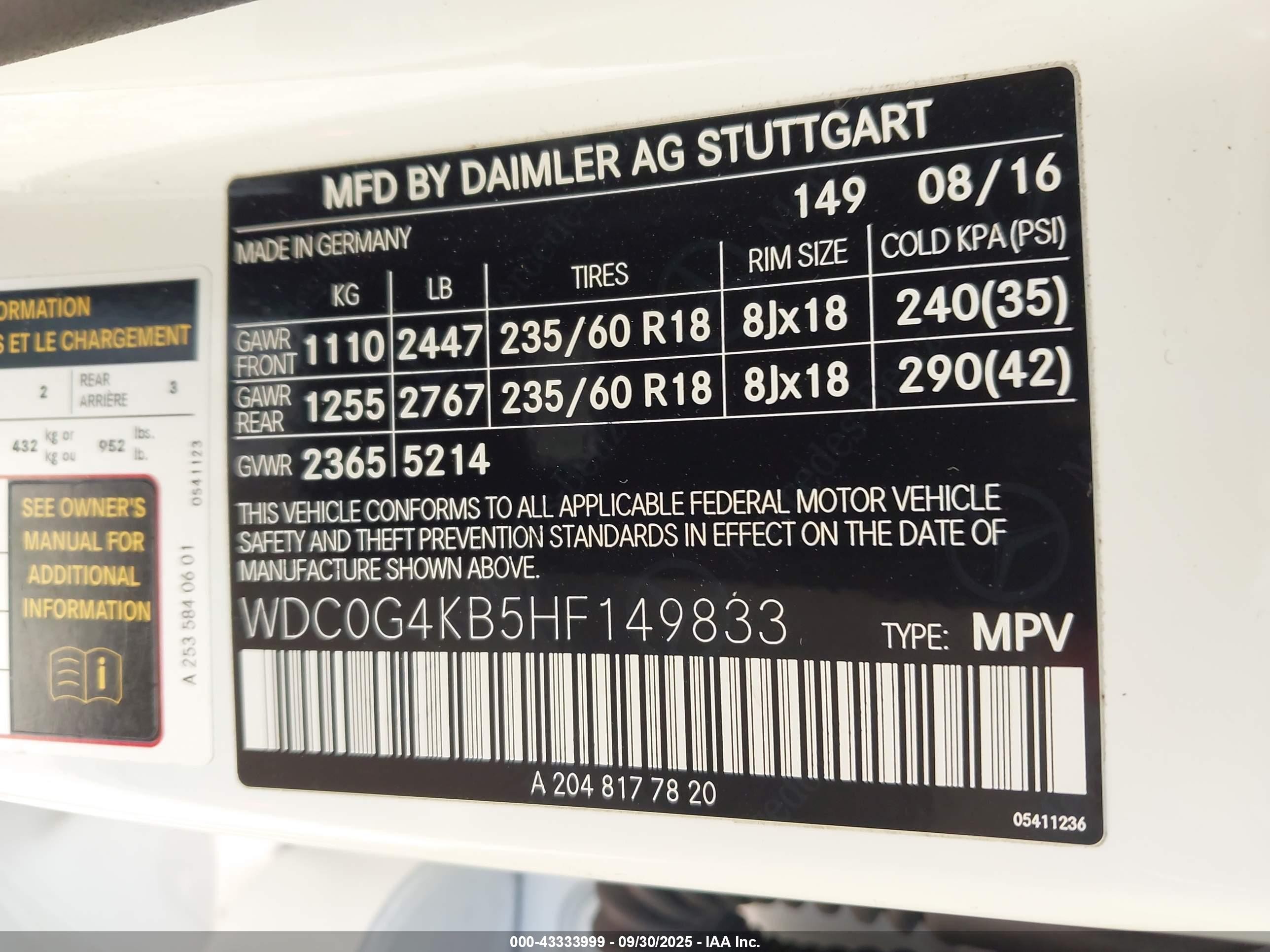 2017 Mercedes-benz Glc 300 4matic White vin: WDC0G4KB5HF149833