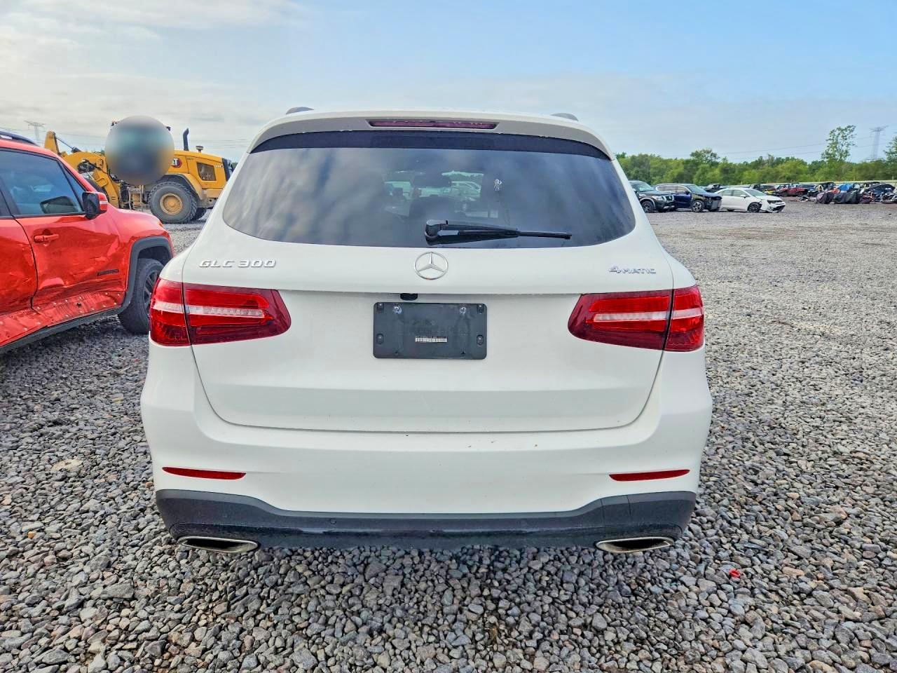 2019 Mercedes-benz Glc 300 4matic White vin: WDC0G4KB6KV181302