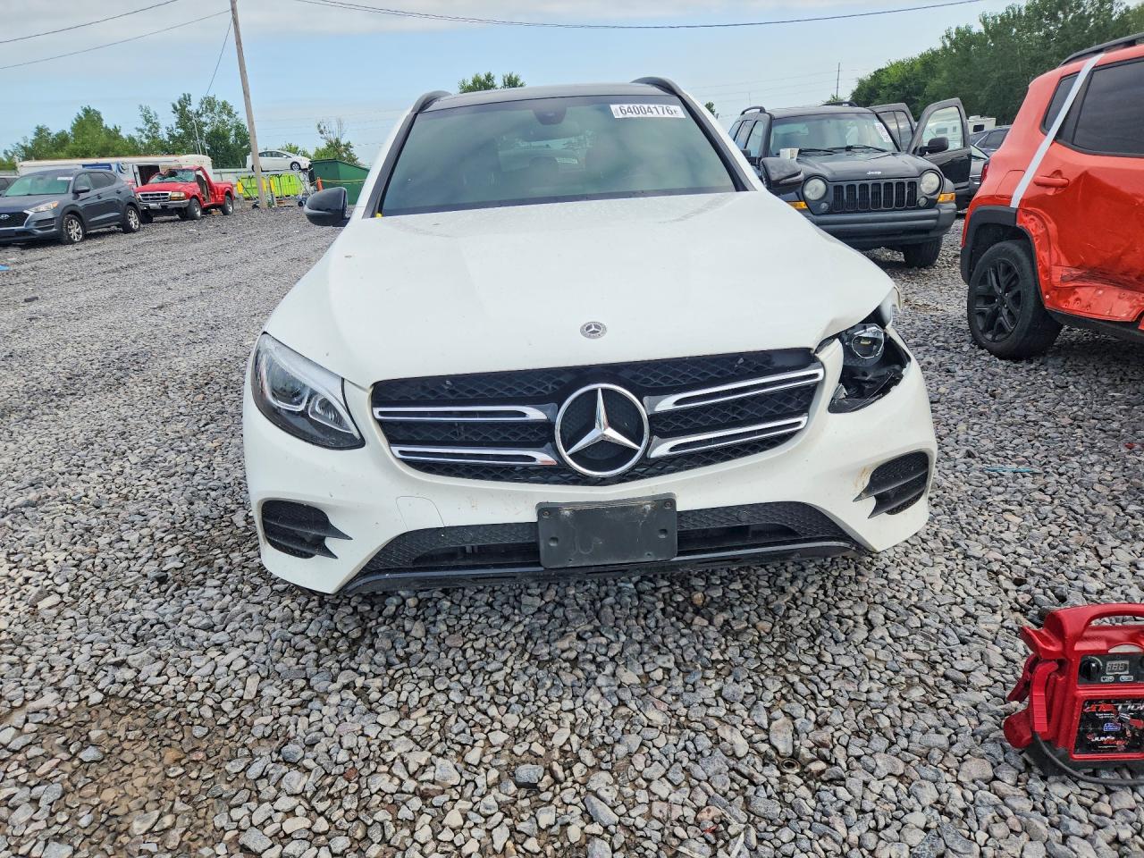 2019 Mercedes-benz Glc 300 4matic White vin: WDC0G4KB6KV181302