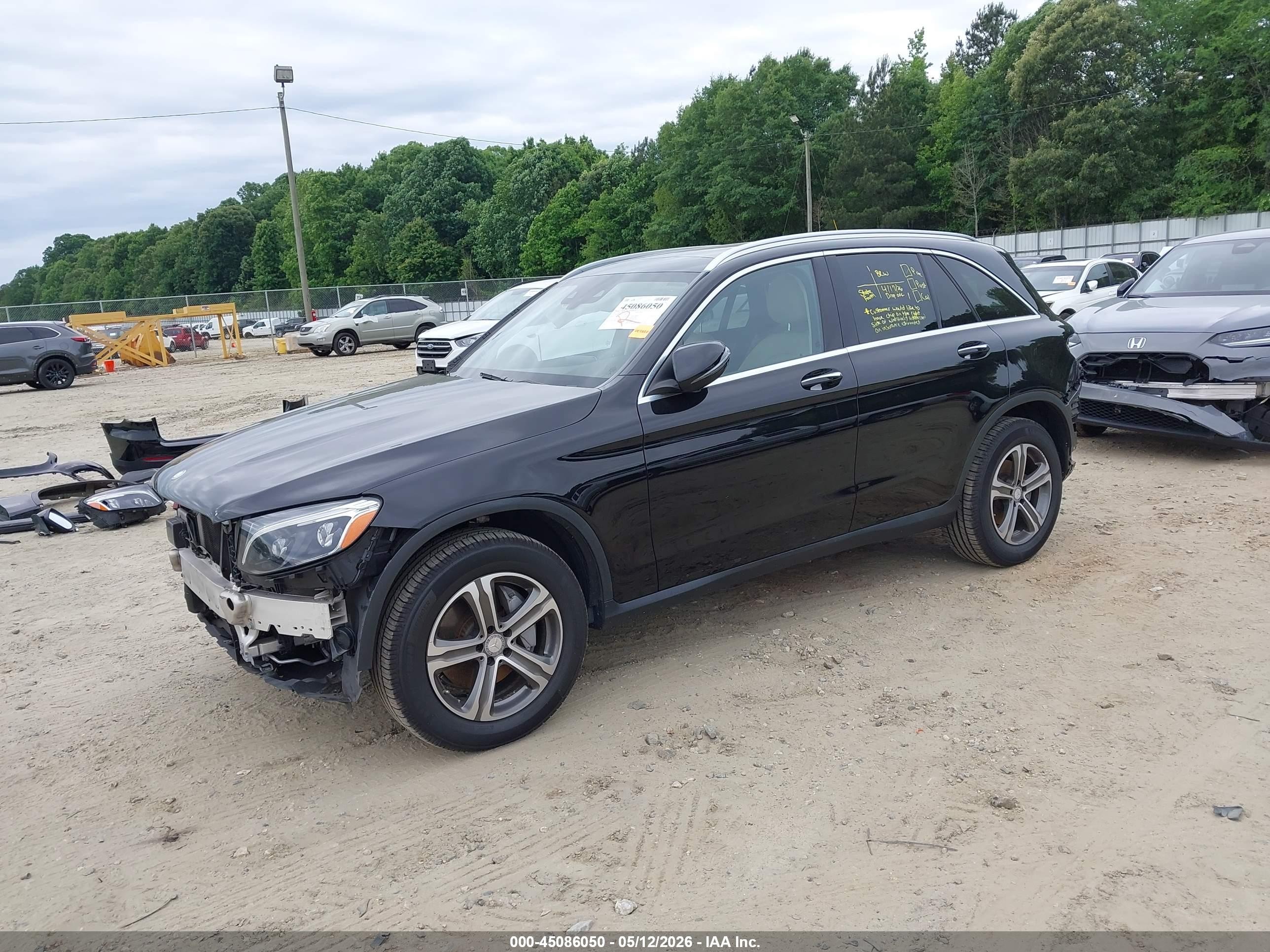 2017 Mercedes-benz Glc 300 4matic Black vin: WDC0G4KB7HF193249