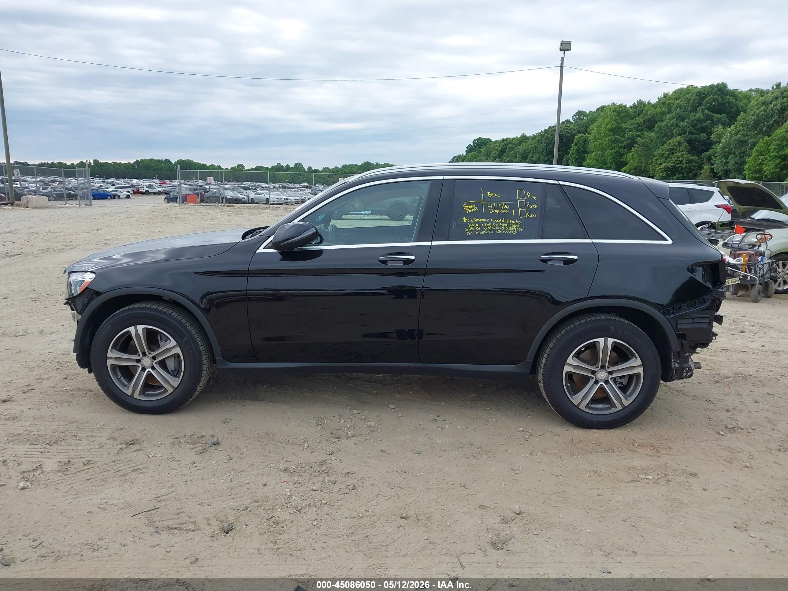 2017 Mercedes-benz Glc 300 4matic Black vin: WDC0G4KB7HF193249