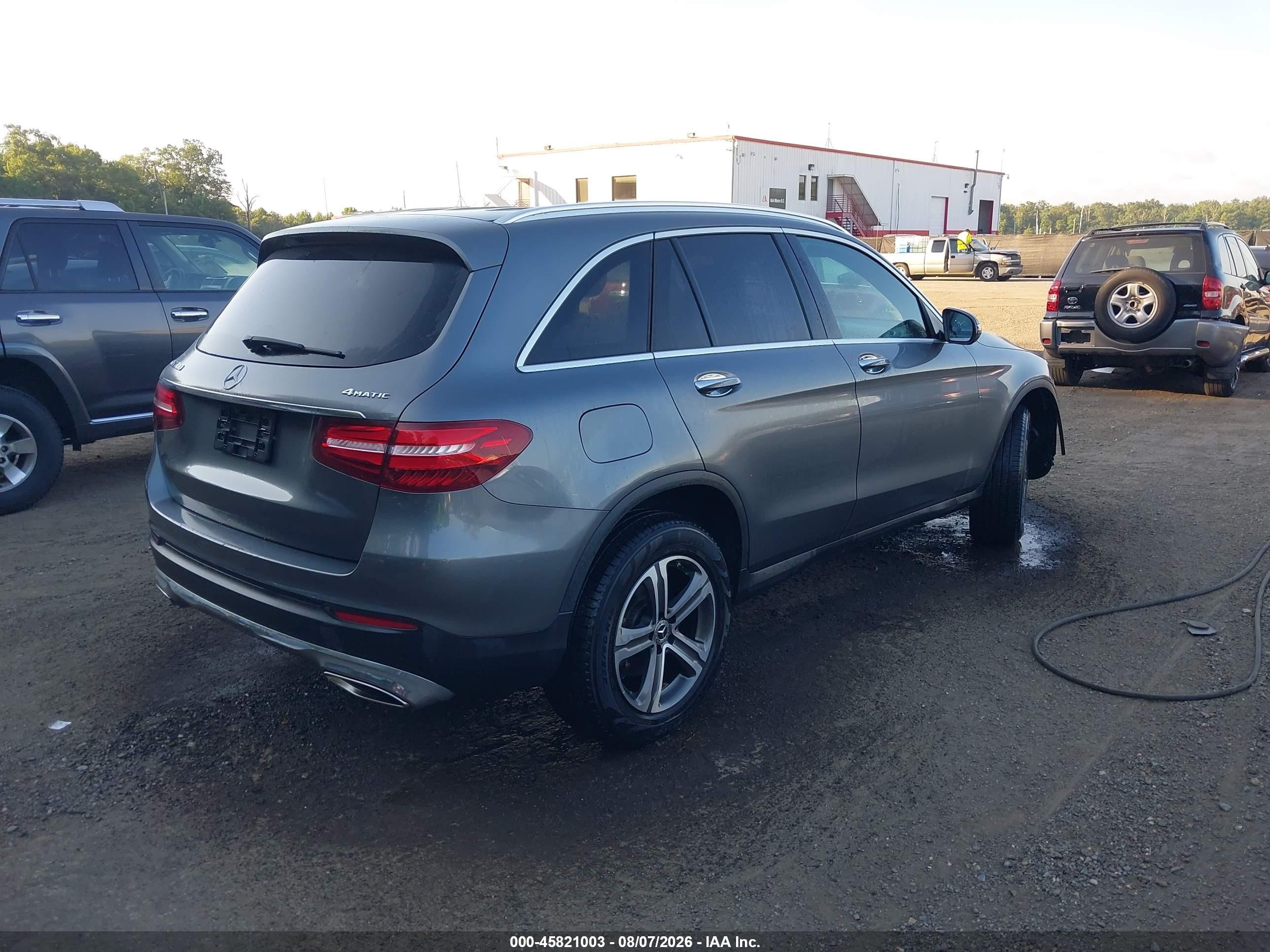 2019 Mercedes-benz Glc 300 4matic Gray vin: WDC0G4KB7KV131539