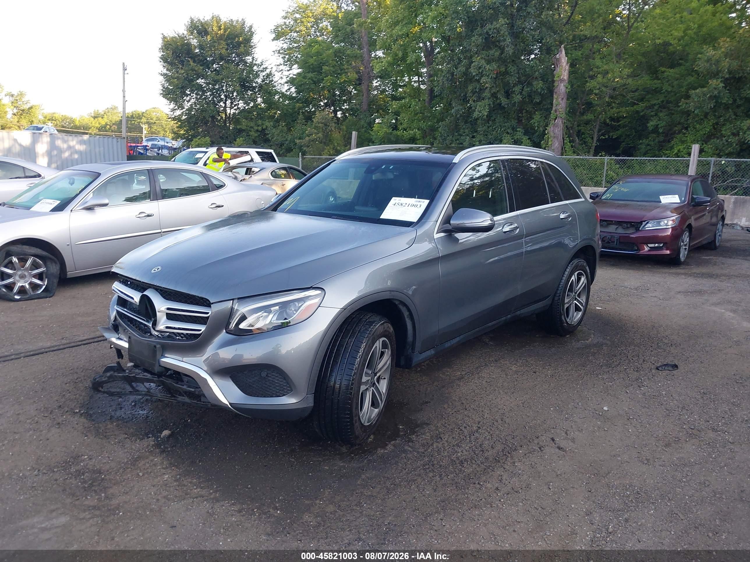 2019 Mercedes-benz Glc 300 4matic Gray vin: WDC0G4KB7KV131539