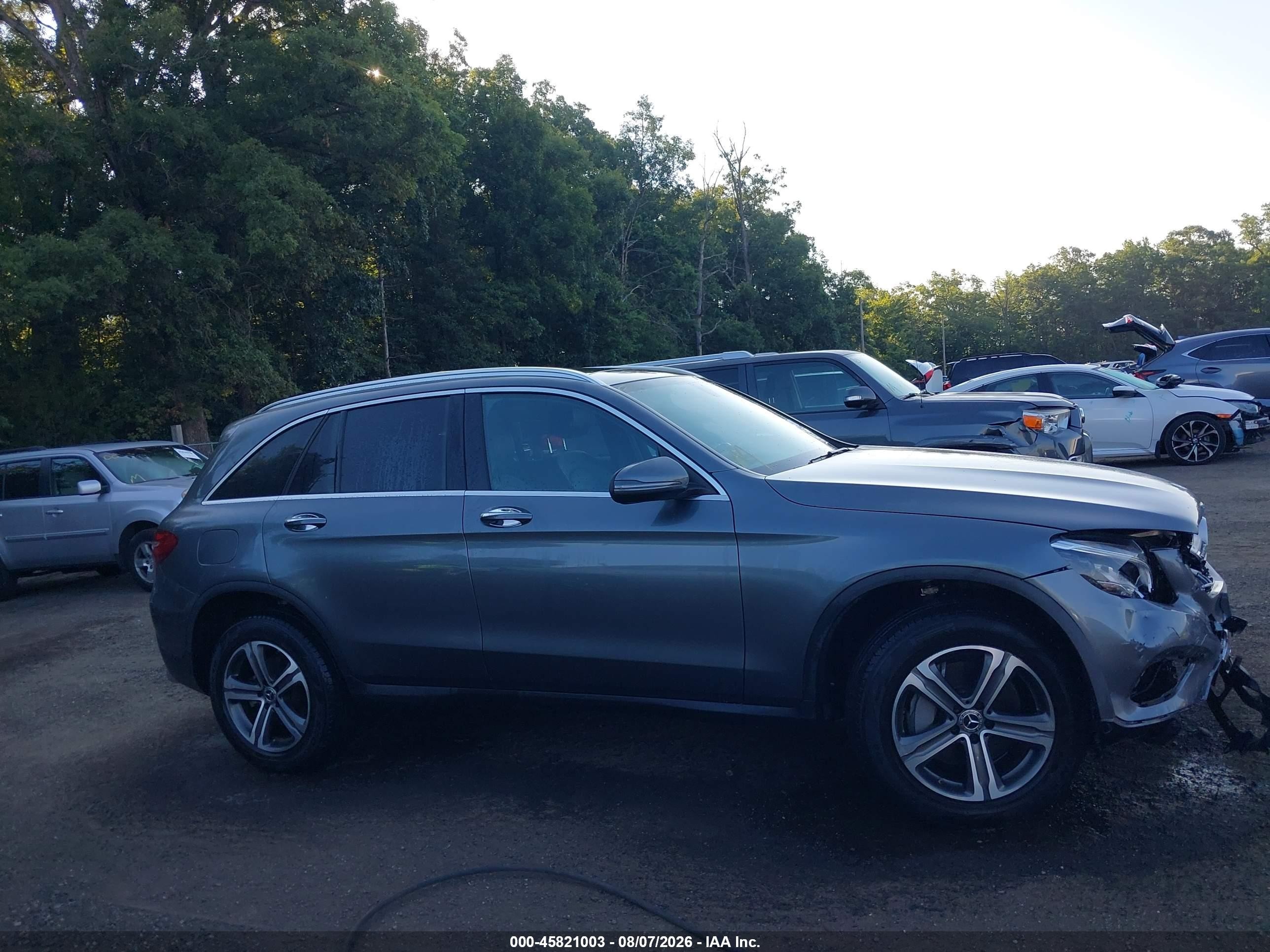2019 Mercedes-benz Glc 300 4matic Gray vin: WDC0G4KB7KV131539