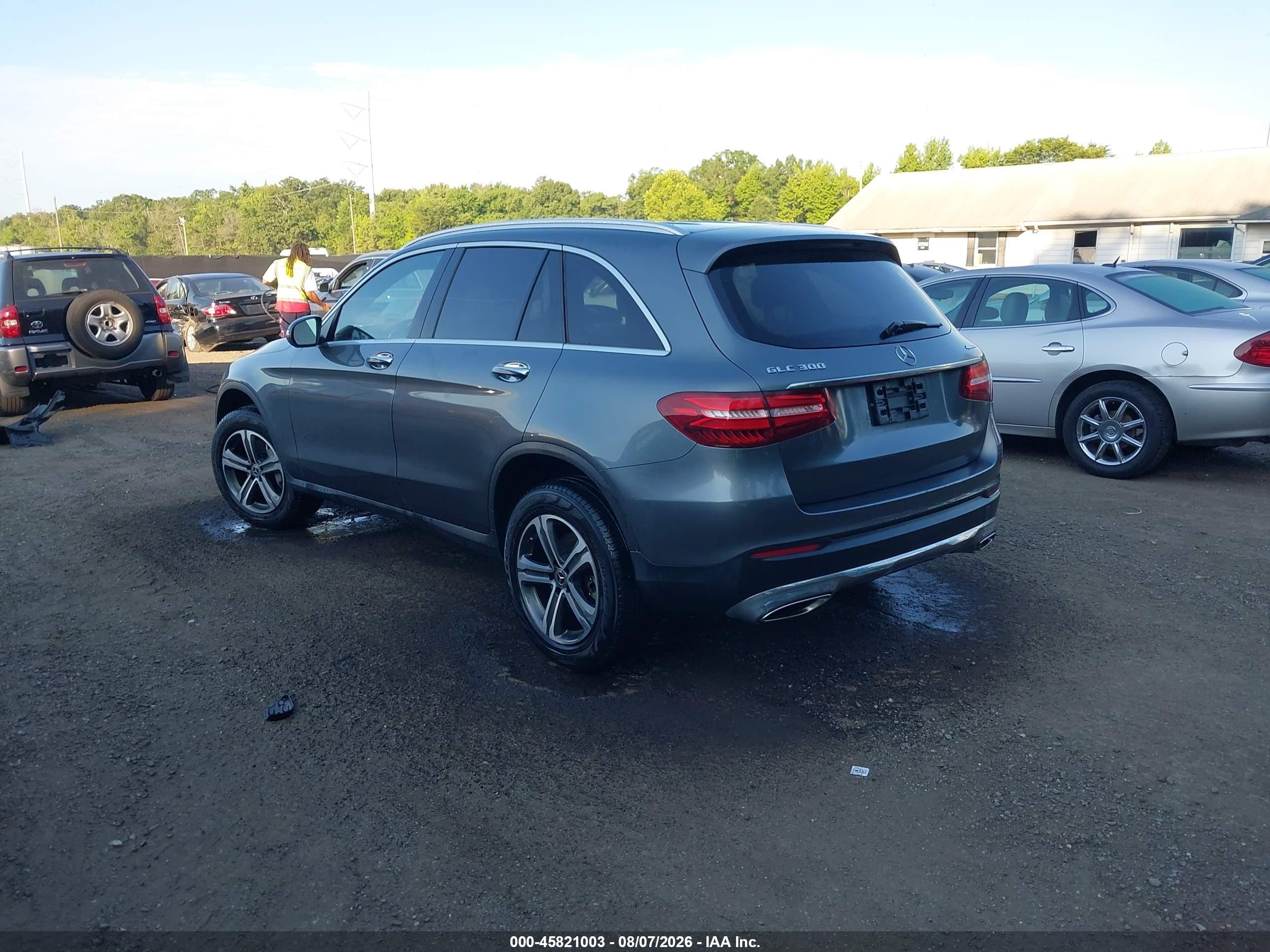 2019 Mercedes-benz Glc 300 4matic Gray vin: WDC0G4KB7KV131539