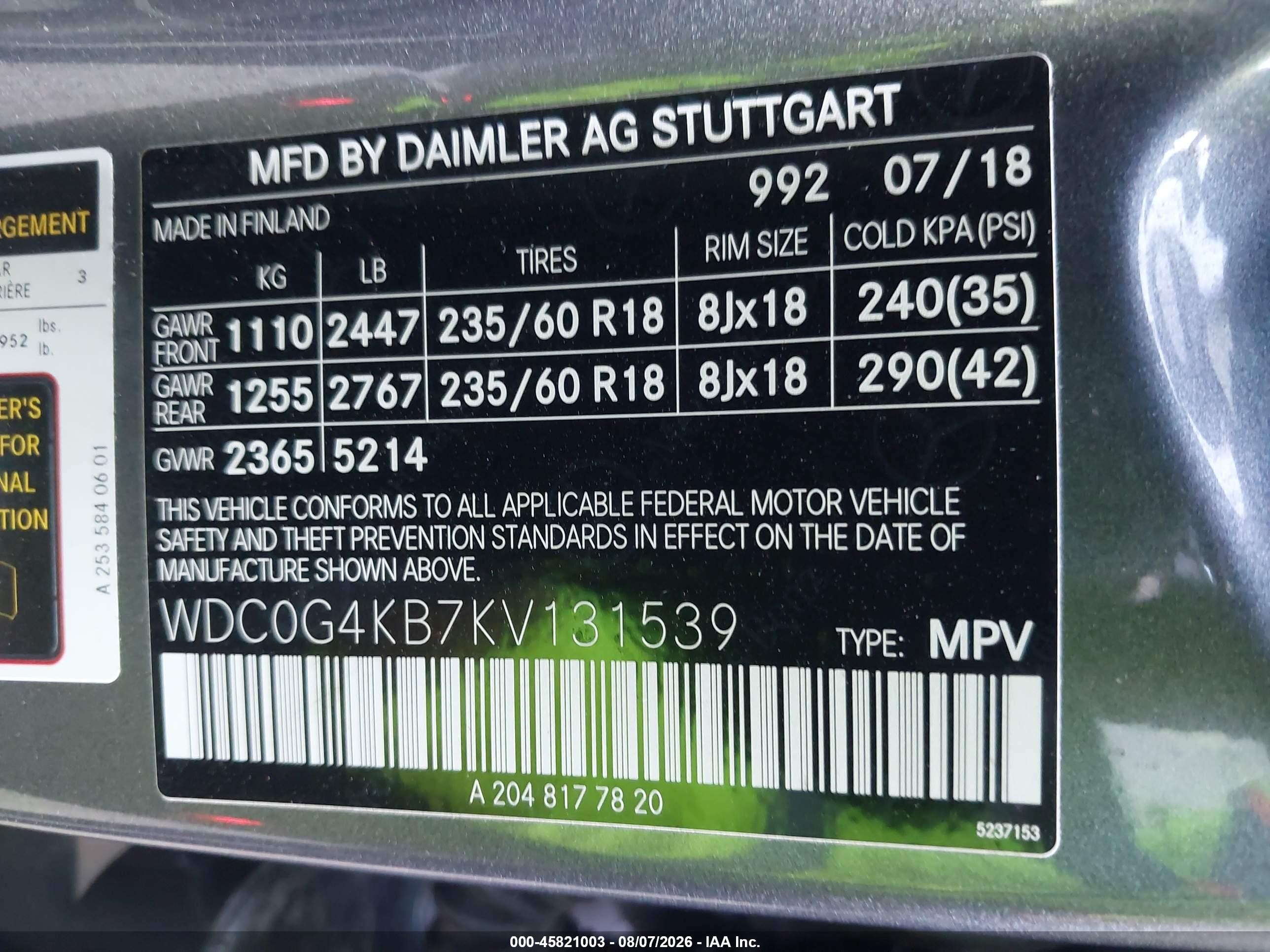 2019 Mercedes-benz Glc 300 4matic Gray vin: WDC0G4KB7KV131539