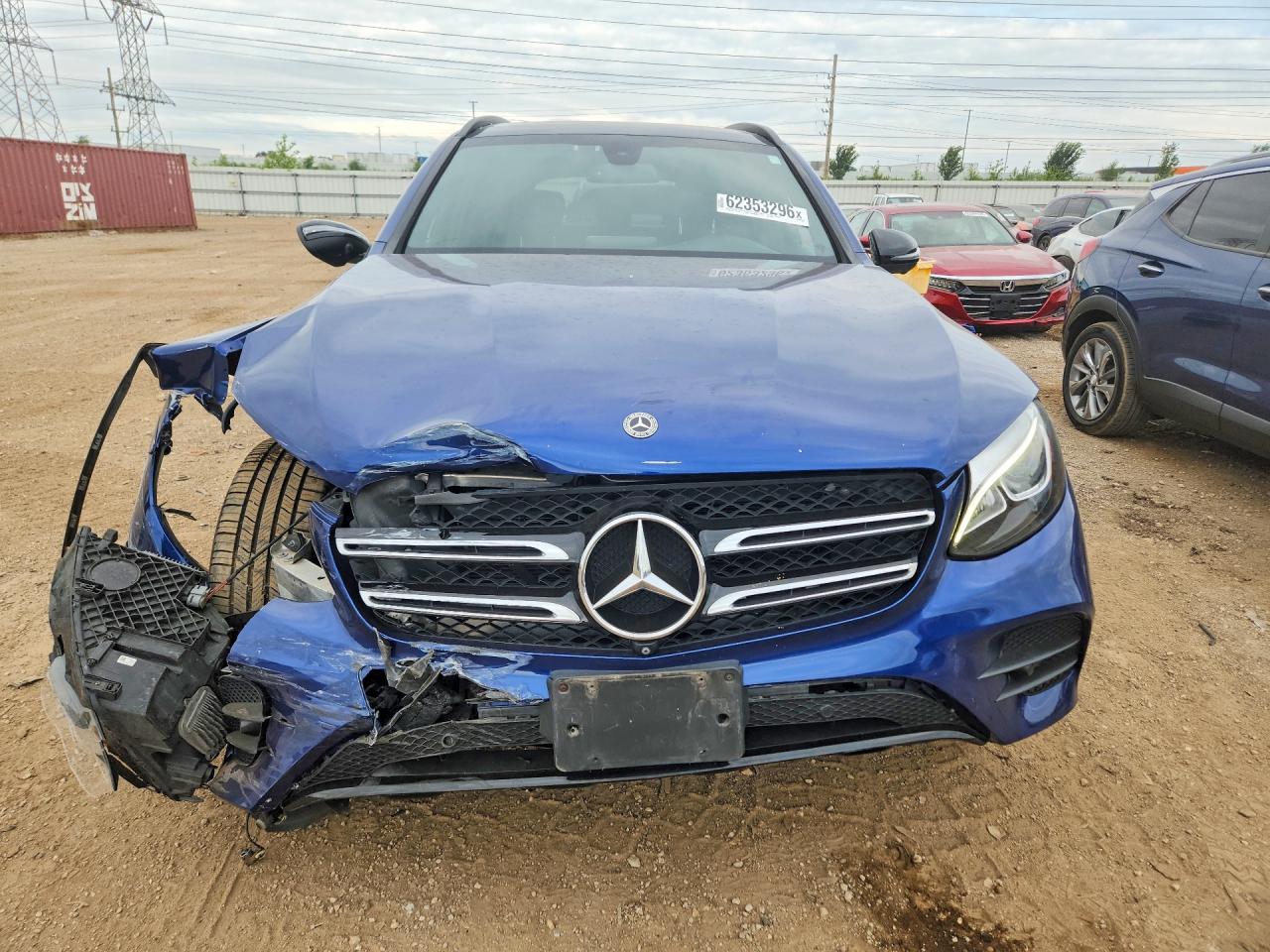 2017 Mercedes-benz Glc 300 4matic Синий vin: WDC0G4KB8HF219647