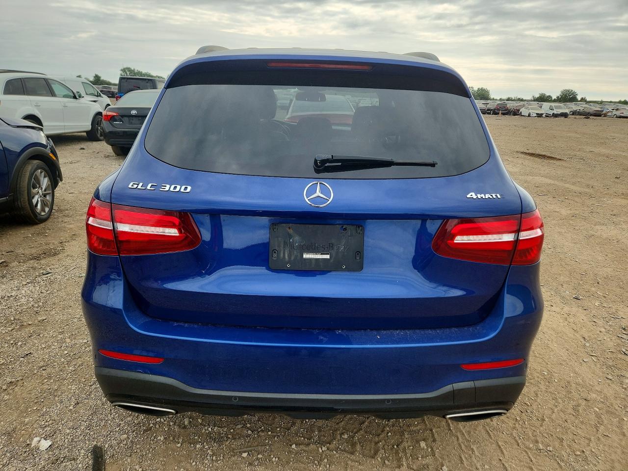 2017 Mercedes-benz Glc 300 4matic Синий vin: WDC0G4KB8HF219647
