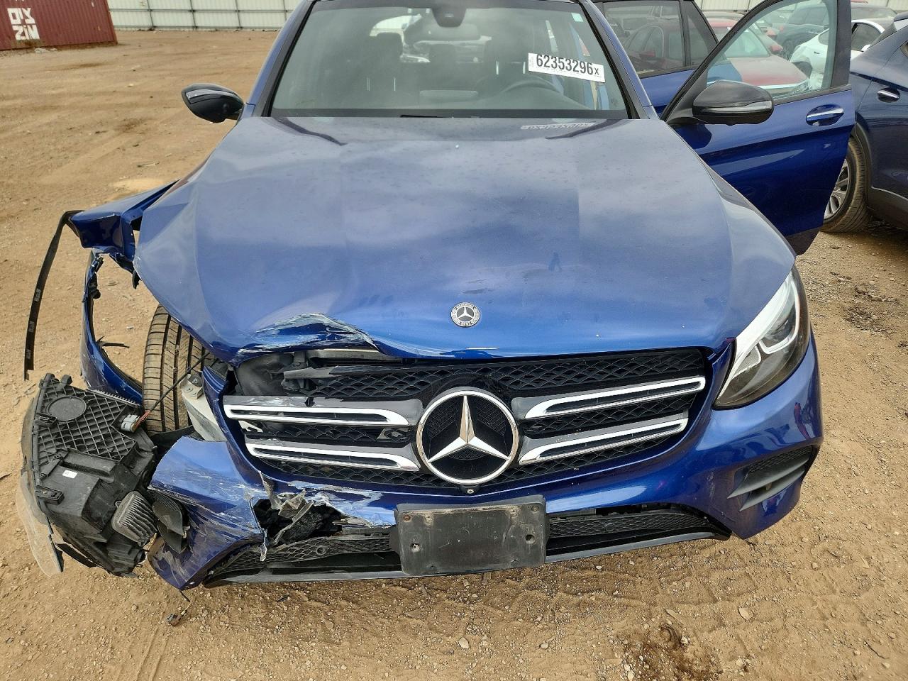 2017 Mercedes-benz Glc 300 4matic Синий vin: WDC0G4KB8HF219647