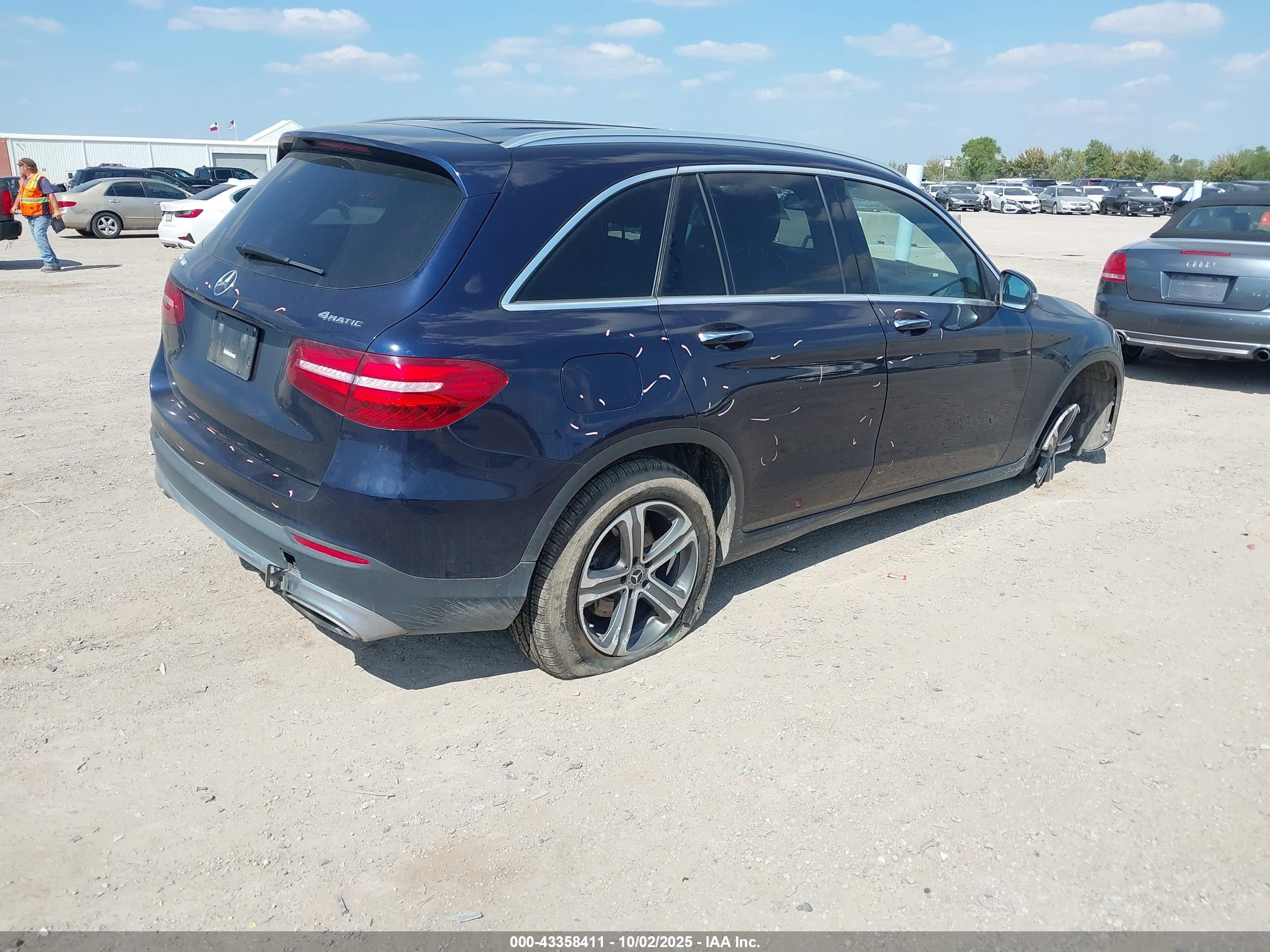 2018 Mercedes-benz Glc 300 4matic Dark Blue vin: WDC0G4KB8JV041167