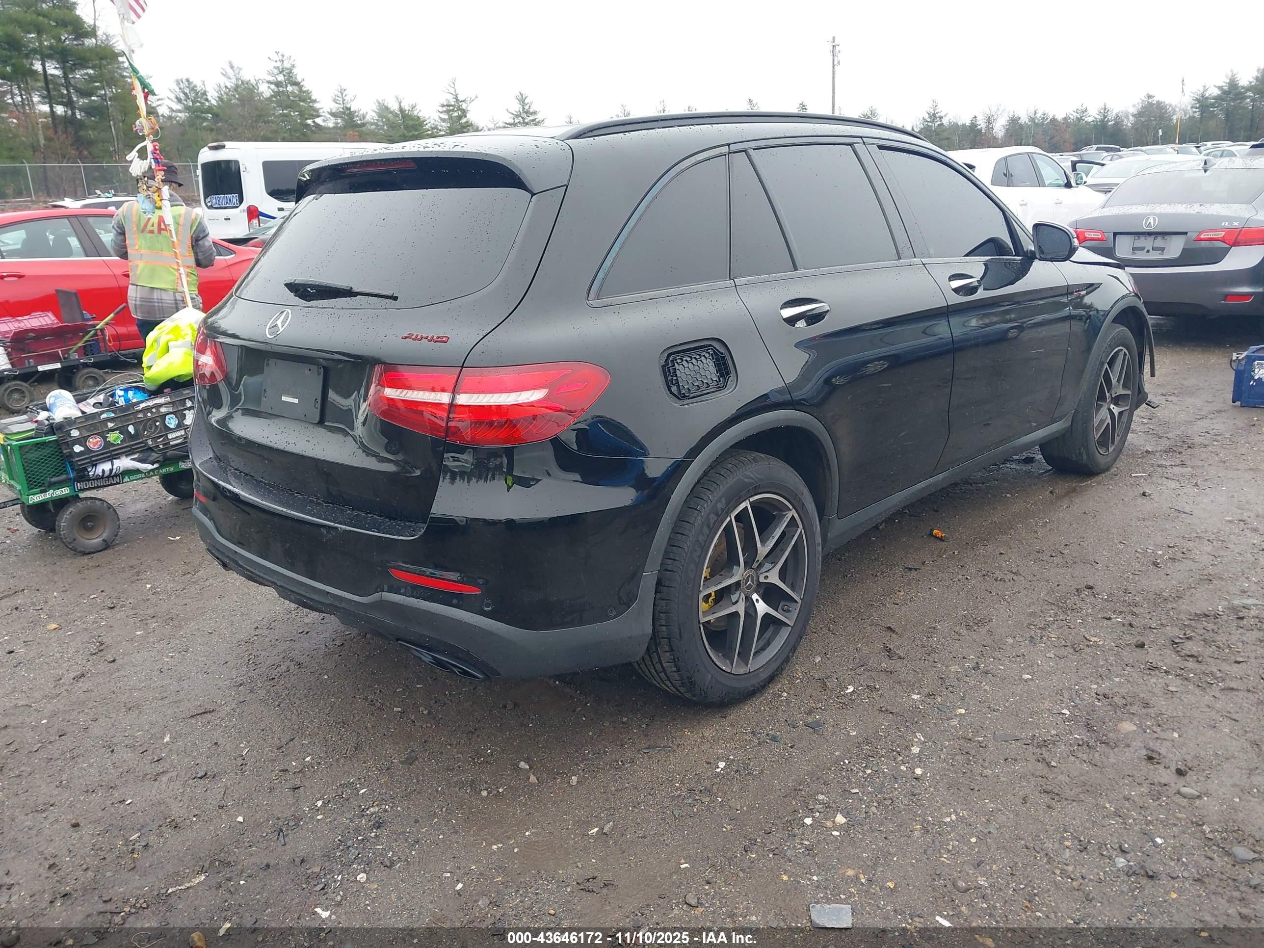2018 Mercedes-benz Glc 300 4matic Black vin: WDC0G4KB9JV053327