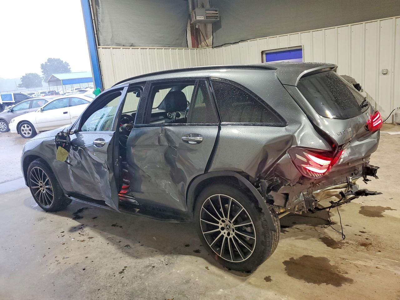 2019 Mercedes-benz Glc 300 4matic Gray vin: WDC0G4KB9KV148696