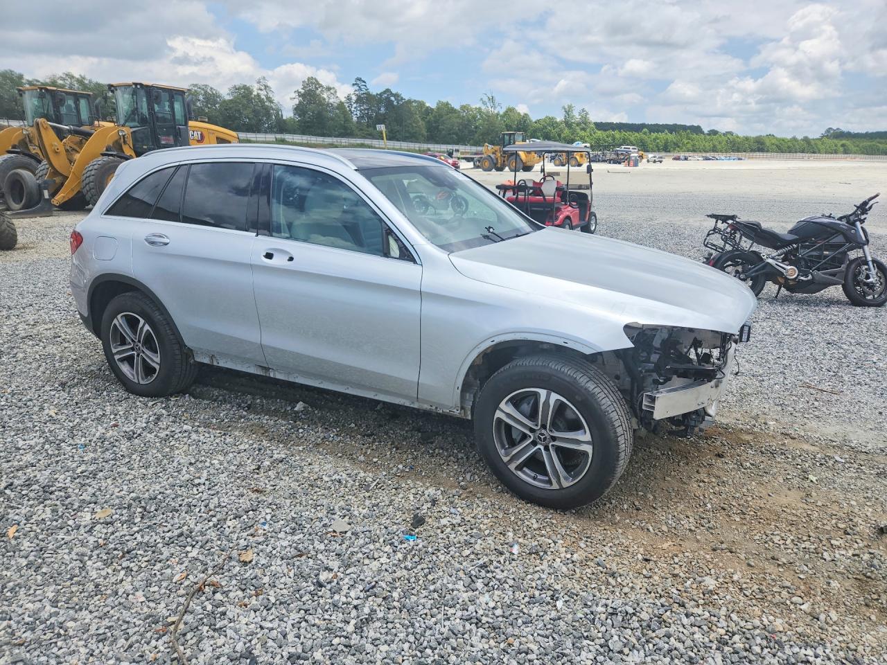 2019 Mercedes-benz Glc 300 4matic Silver vin: WDC0G4KBXKV127338