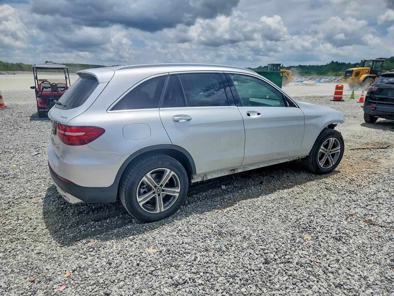 2019 Mercedes-benz Glc 300 4matic Silver vin: WDC0G4KBXKV127338