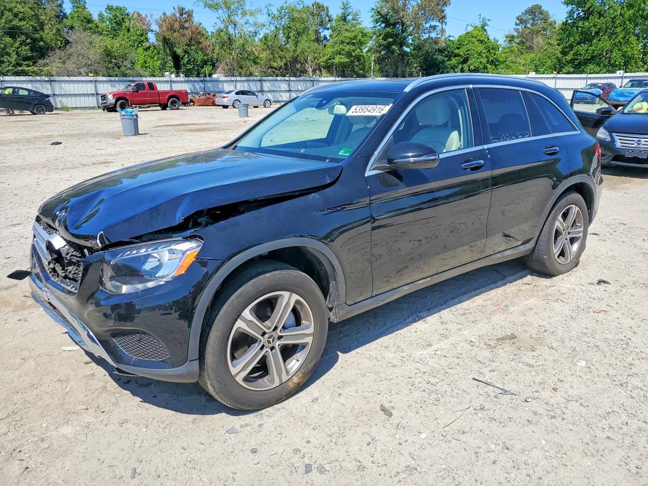 2019 Mercedes-benz Glc 300 4matic Black vin: WDC0G4KBXKV130384