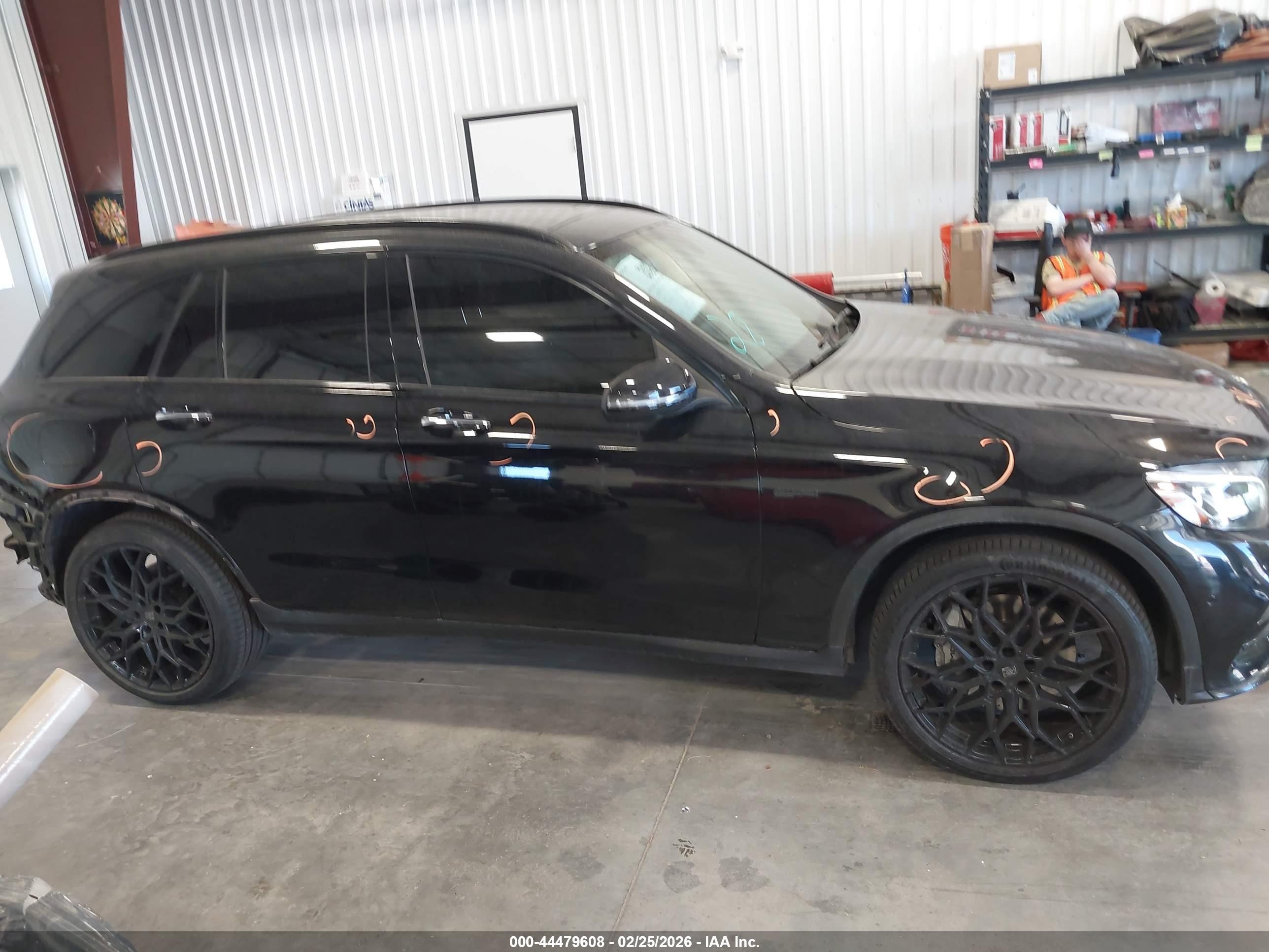 2019 Mercedes-benz Amg Glc 43 4matic Черный vin: WDC0G6EB1KF523532