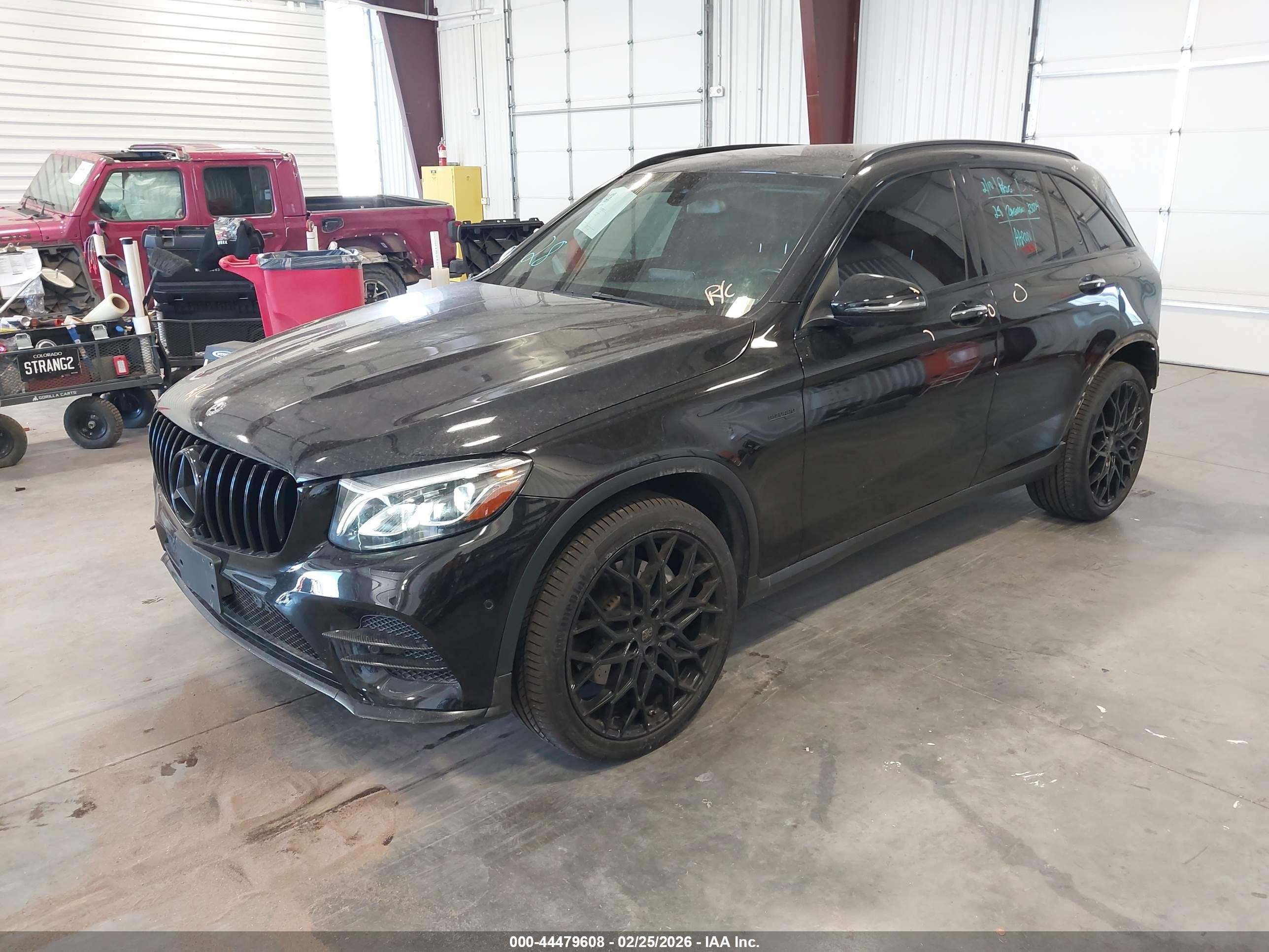 2019 Mercedes-benz Amg Glc 43 4matic Черный vin: WDC0G6EB1KF523532