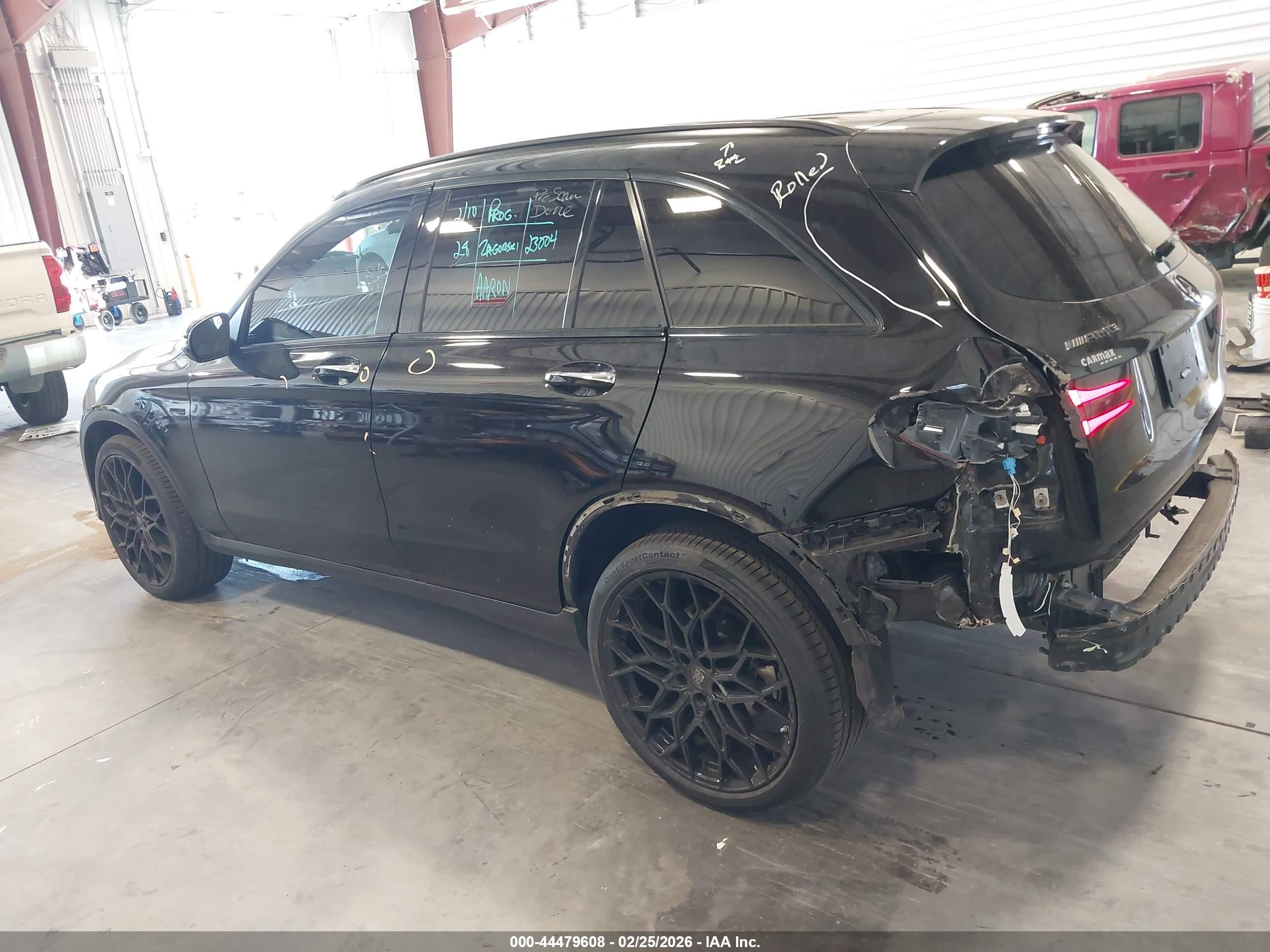 2019 Mercedes-benz Amg Glc 43 4matic Черный vin: WDC0G6EB1KF523532