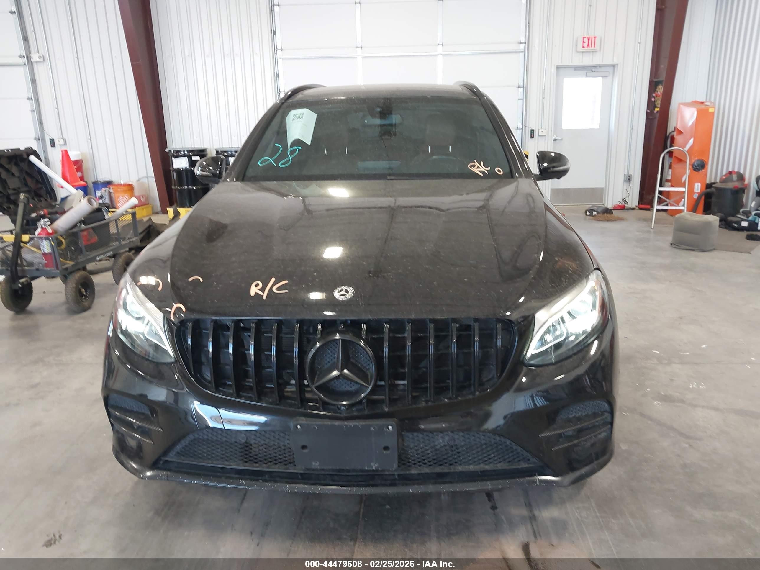 2019 Mercedes-benz Amg Glc 43 4matic Черный vin: WDC0G6EB1KF523532