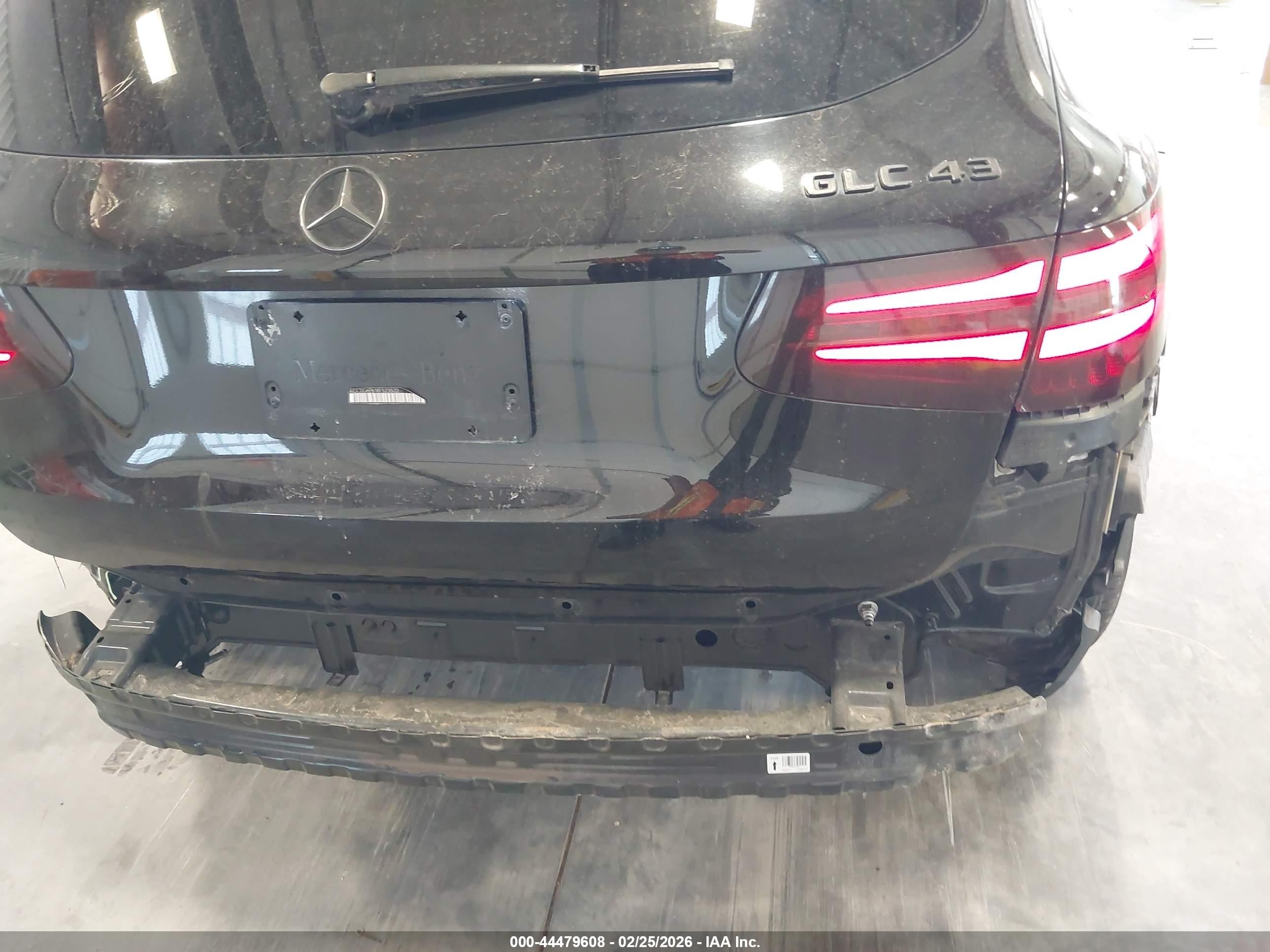 2019 Mercedes-benz Amg Glc 43 4matic Черный vin: WDC0G6EB1KF523532